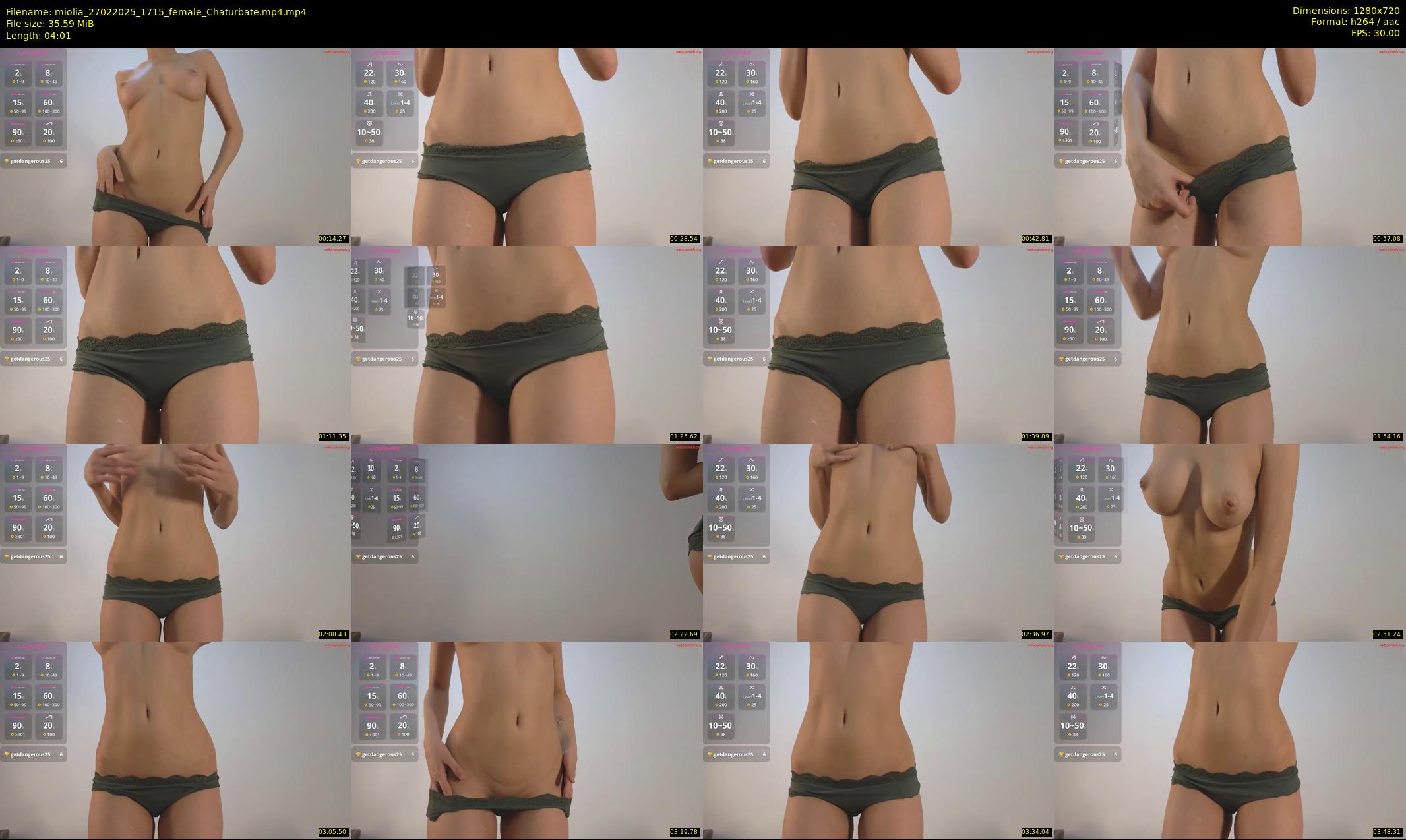 miolia — 5 minute Chaturbate female cam show recording, 720p, Feb 27, 2025