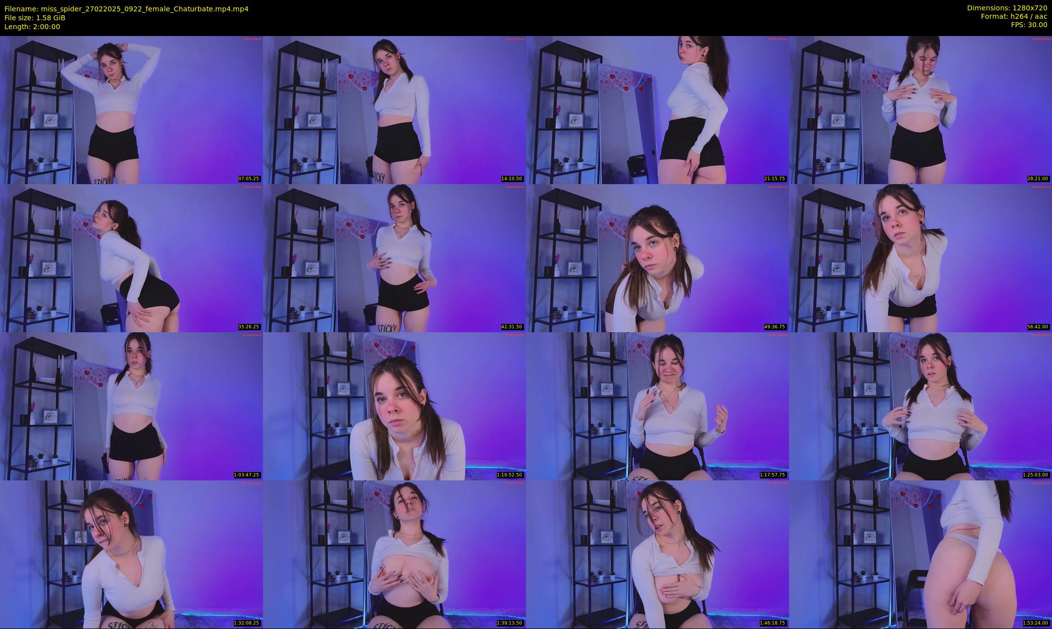 miss_spider — 120 minute Chaturbate female cam show recording, 720p, Feb 27, 2025