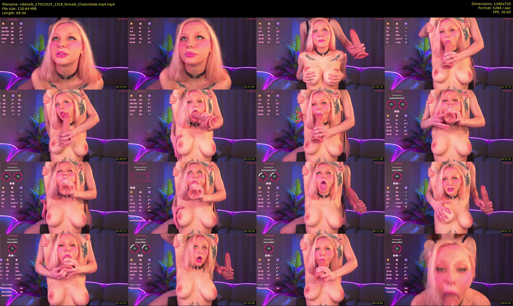 nikkisilk — 10 minute Chaturbate female cam show recording, 720p, Feb 27, 2025