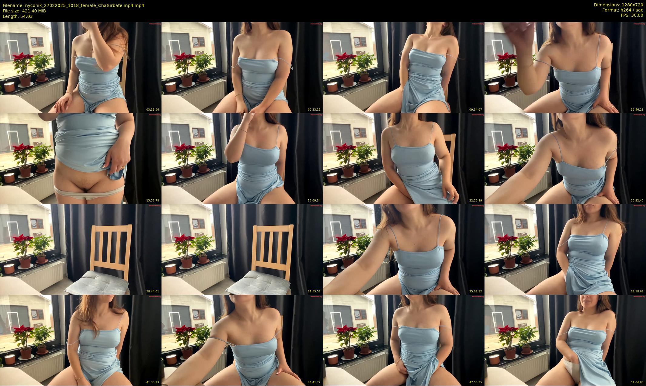 nyconik — 55 minute Chaturbate female cam show recording, 720p, Feb 27, 2025