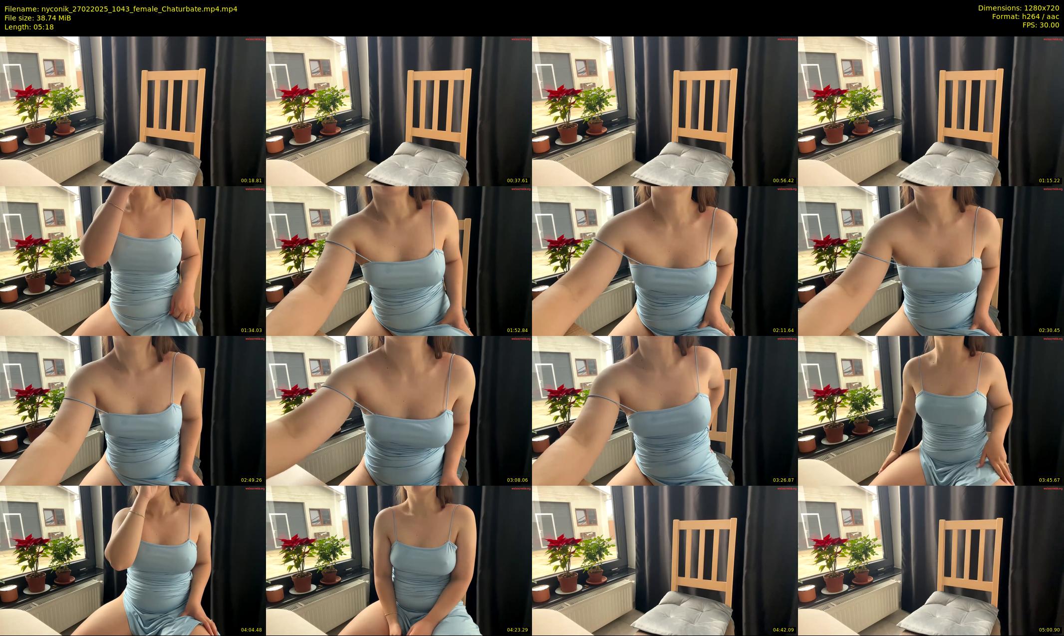 nyconik — 6 minute Chaturbate female cam show recording, 720p, Feb 27, 2025