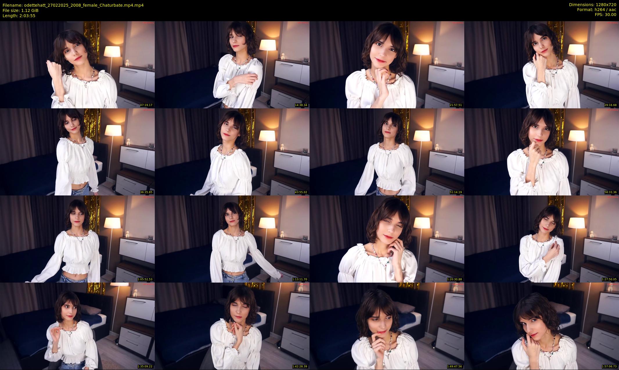 odettehatt — 124 minute Chaturbate female cam show recording, 720p, Feb 27, 2025