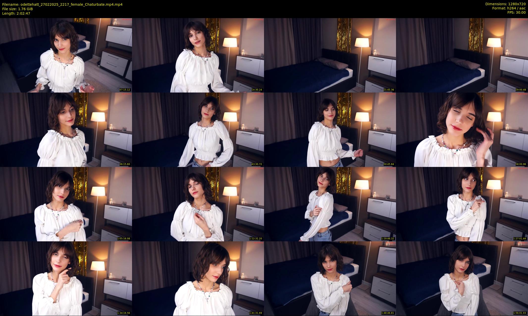 odettehatt — 123 minute Chaturbate female cam show recording, 720p, Feb 27, 2025