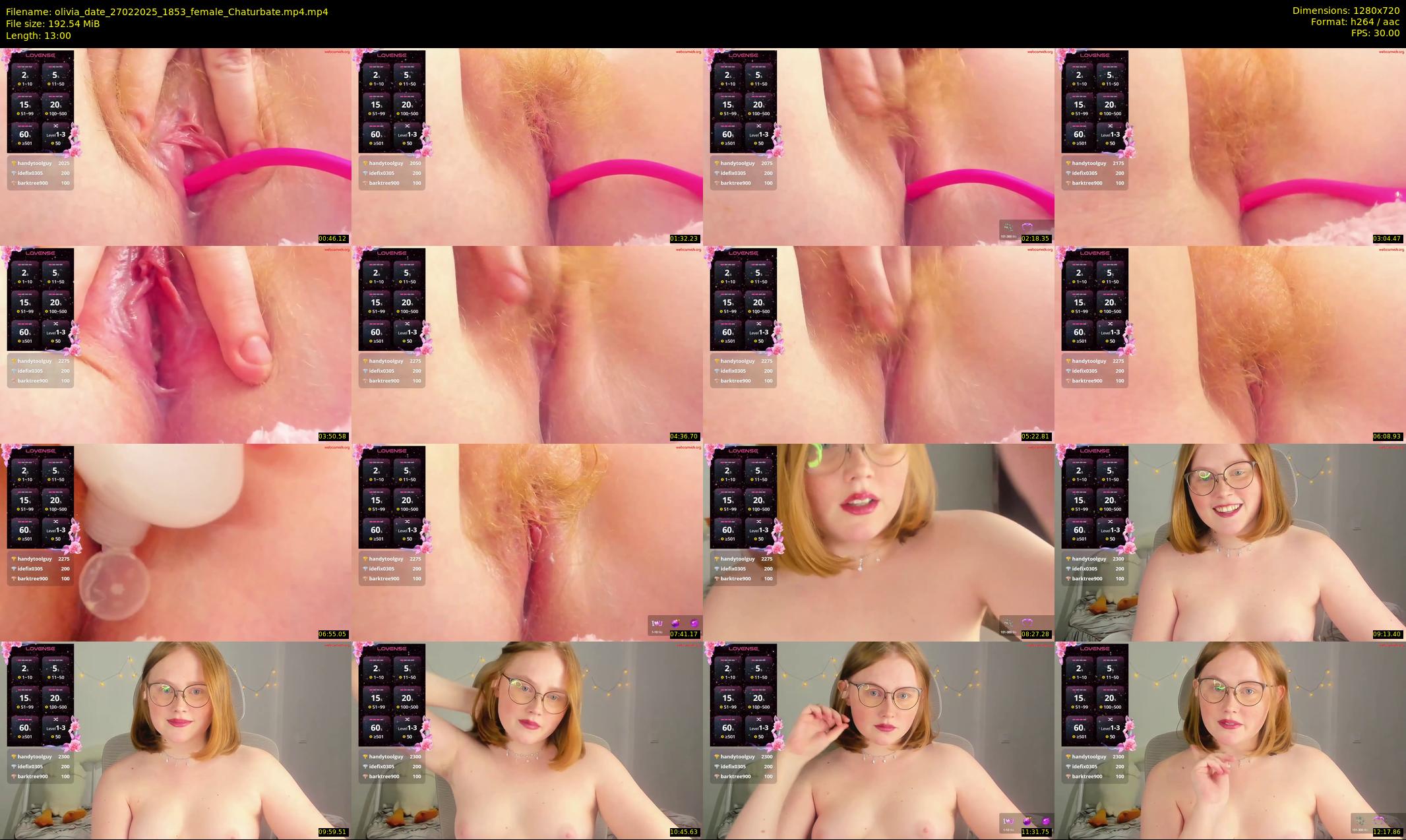 olivia_date — 13 minute Chaturbate female cam show recording, 720p, Feb 27, 2025