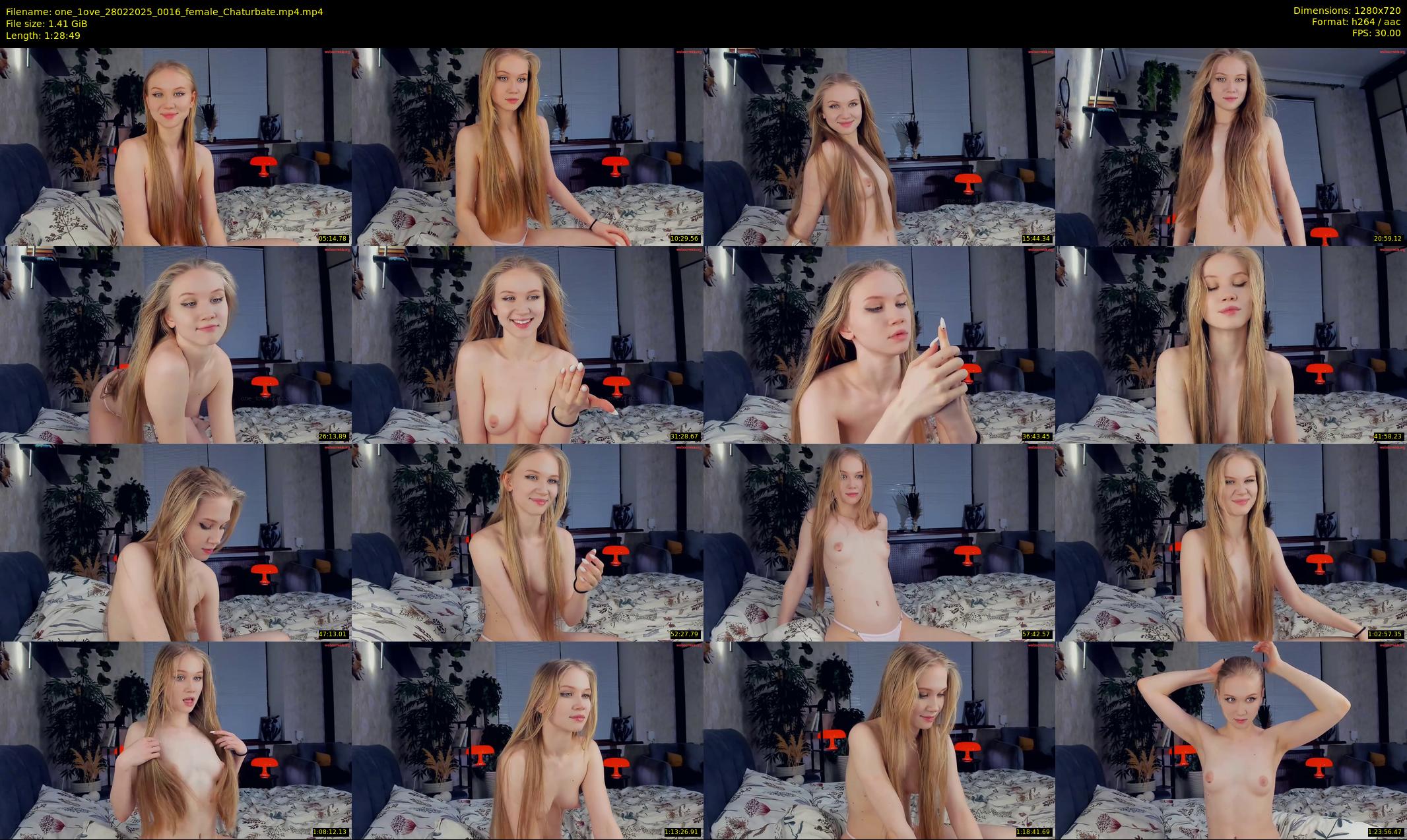 one_1ove — 89 minute Chaturbate female cam show recording, 720p, Feb 28, 2025