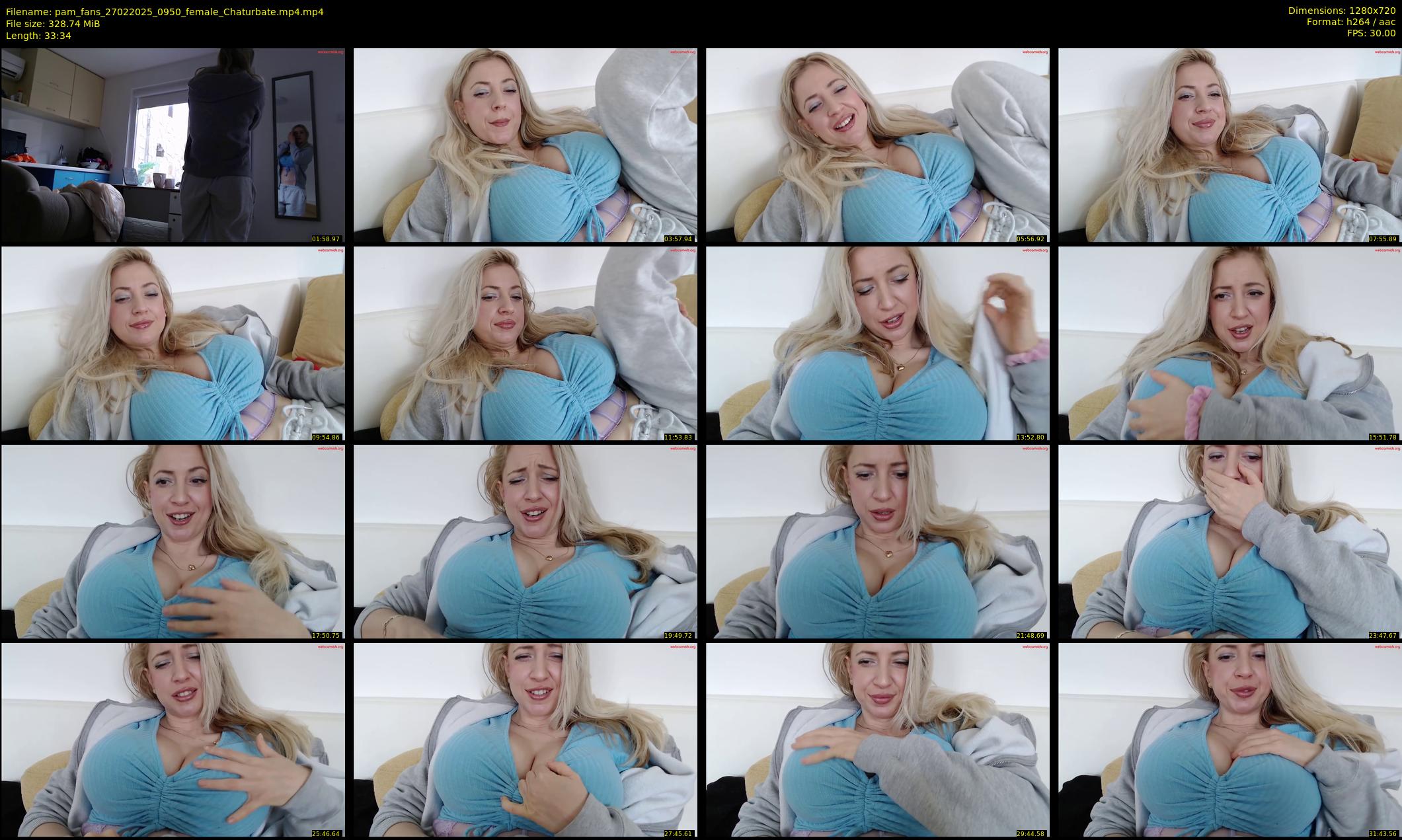 pam_fans — 34 minute Chaturbate female cam show recording, 720p, Feb 27, 2025