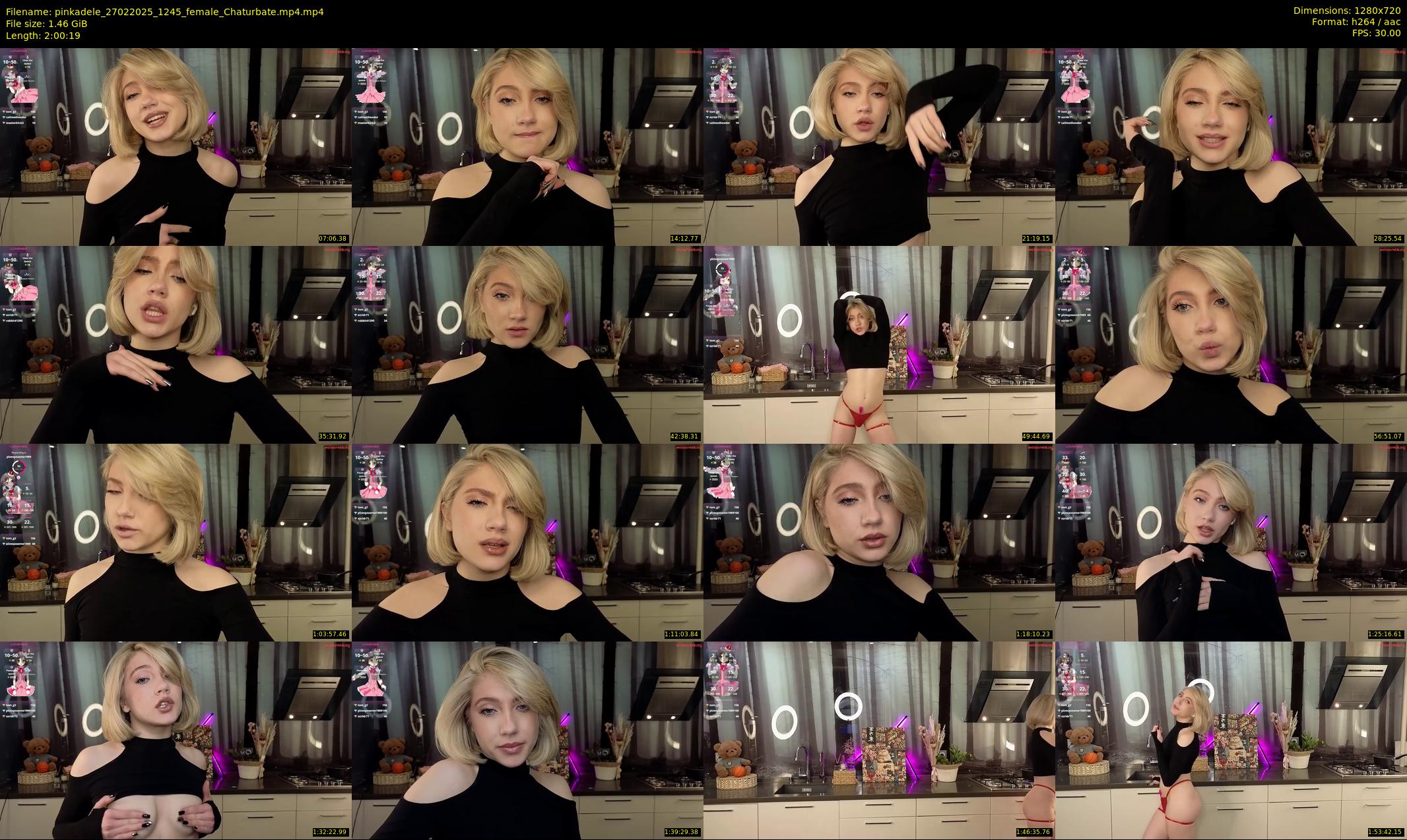 pinkadele — 121 minute Chaturbate female cam show recording, 720p, Feb 27, 2025