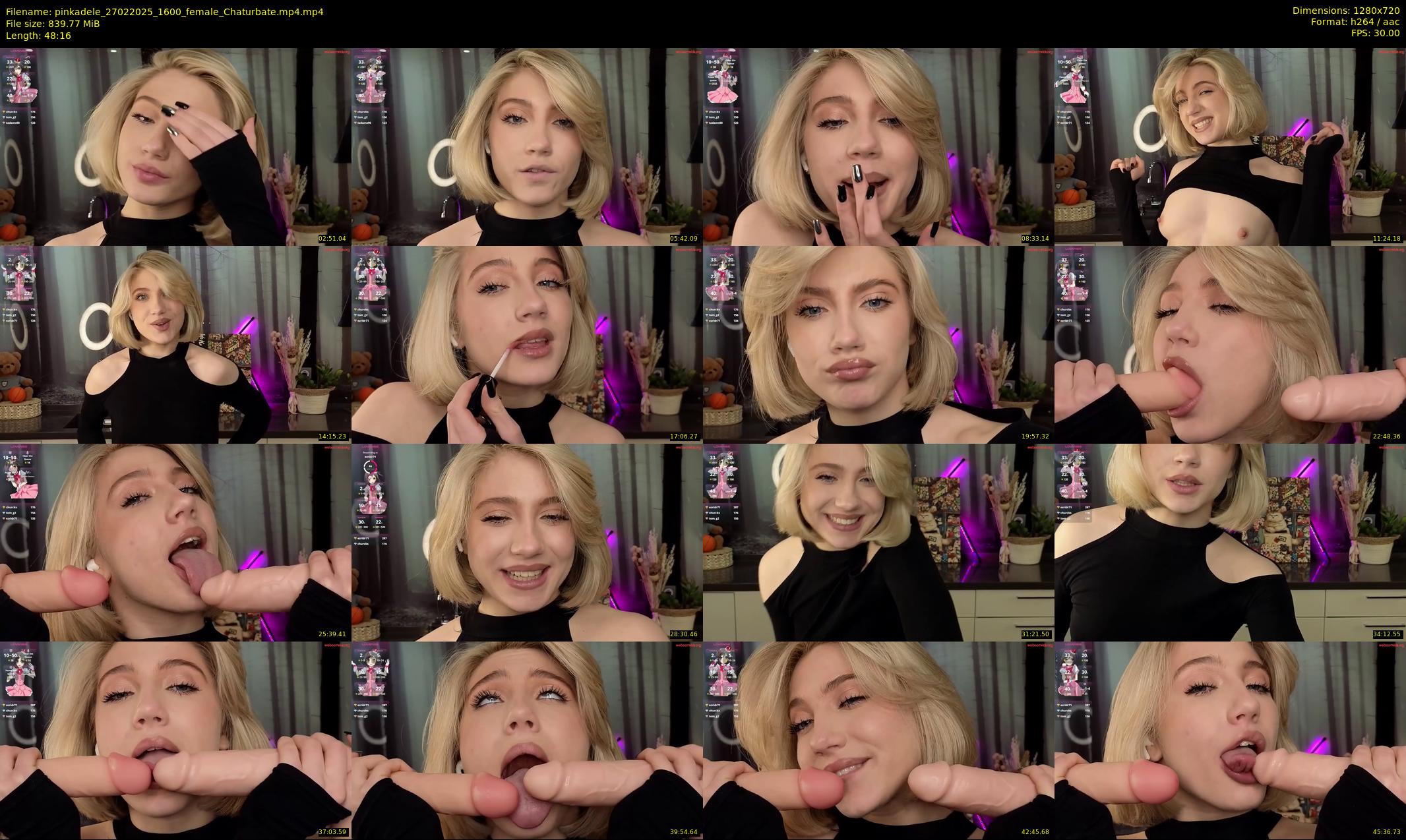 pinkadele — 49 minute Chaturbate female cam show recording, 720p, Feb 27, 2025