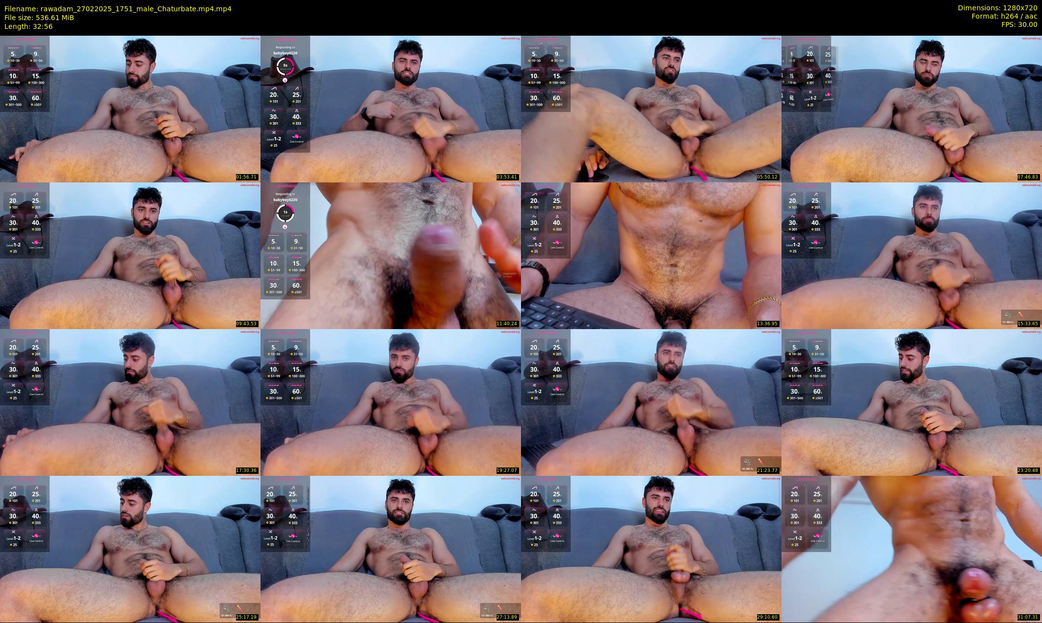 rawadam — 33 minute Chaturbate male cam show recording, 720p, Feb 27, 2025