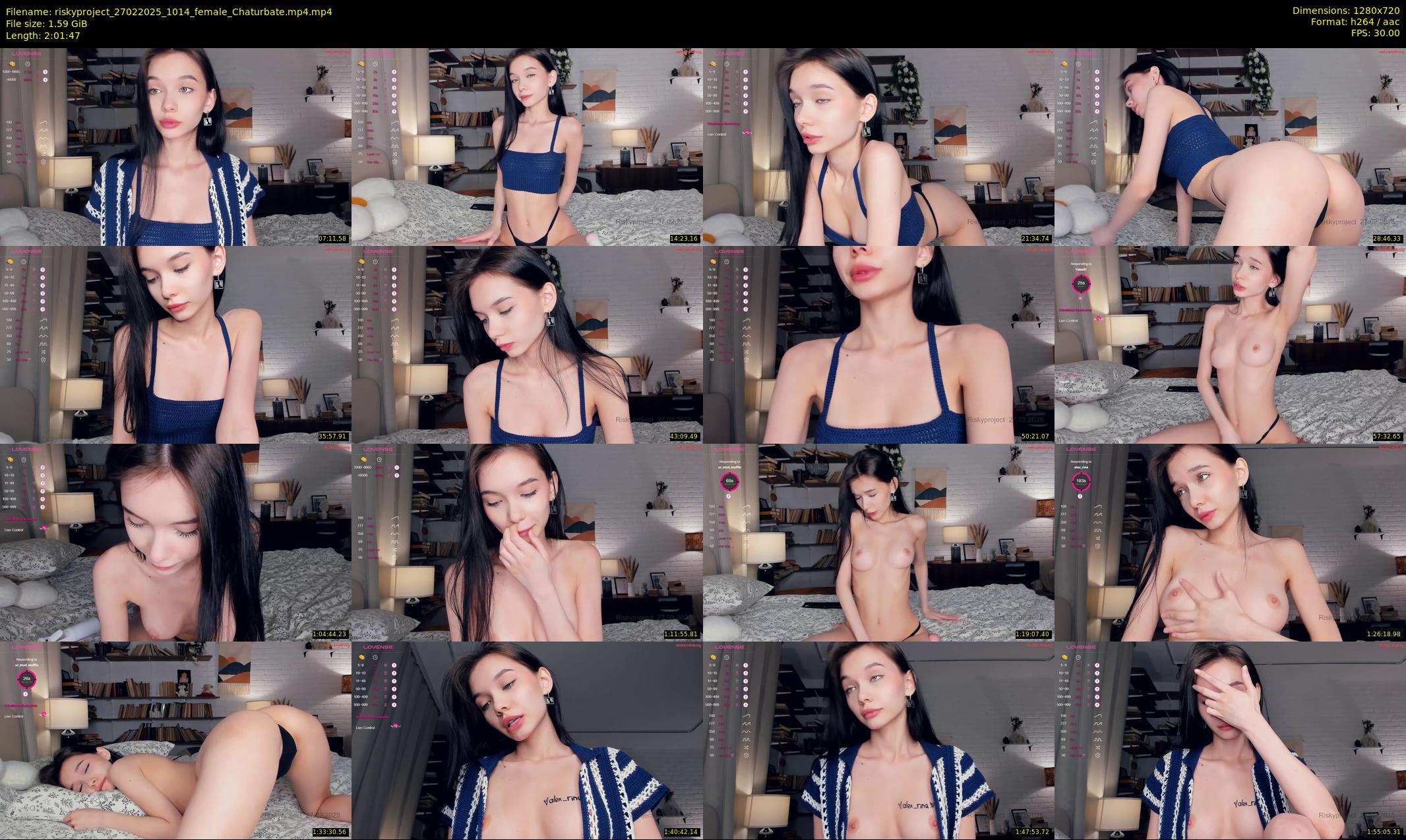 riskyproject — 122 minute Chaturbate couple cam show recording, 720p, Feb 27, 2025