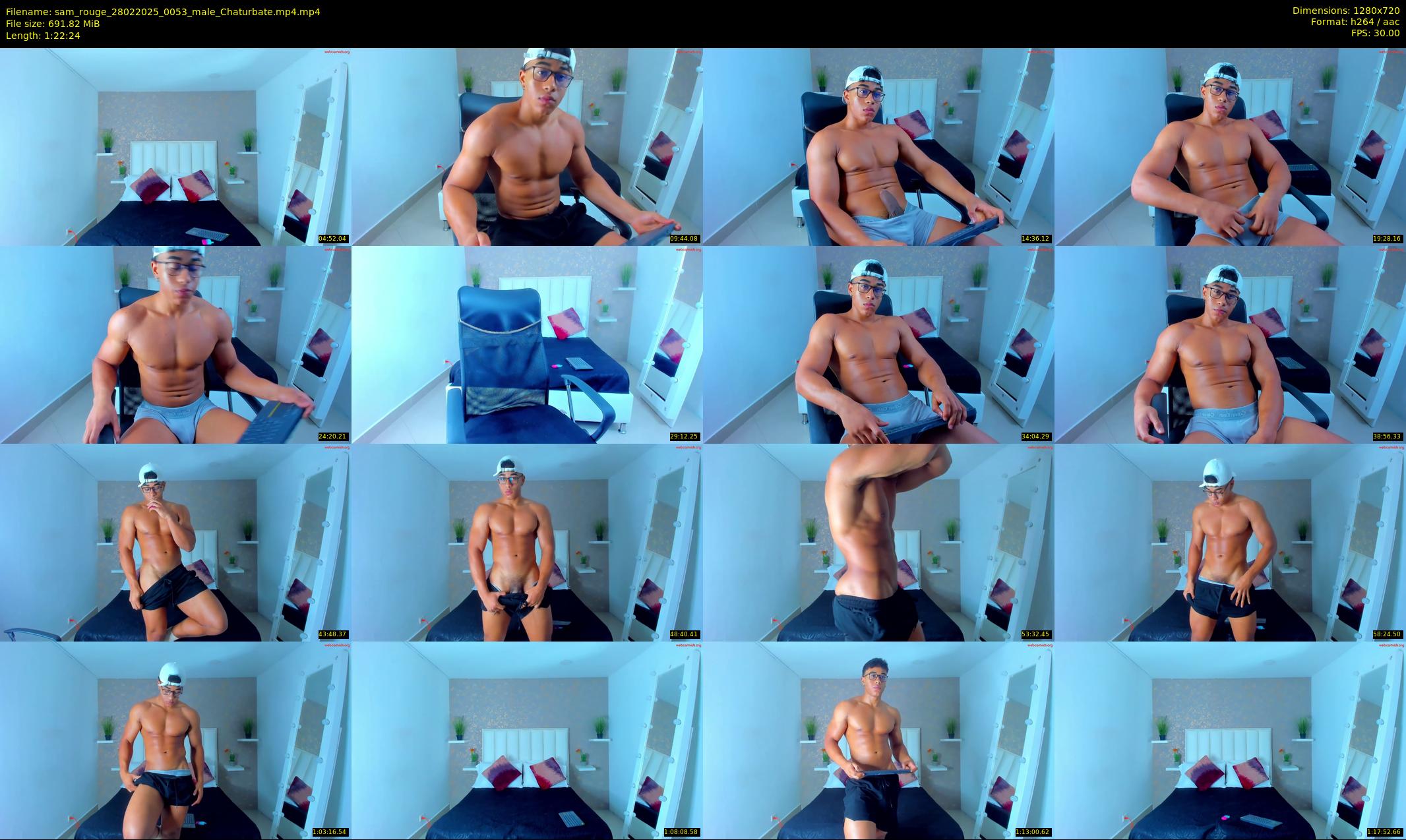 sam_rouge — 83 minute Chaturbate male cam show recording, 720p, Feb 28, 2025