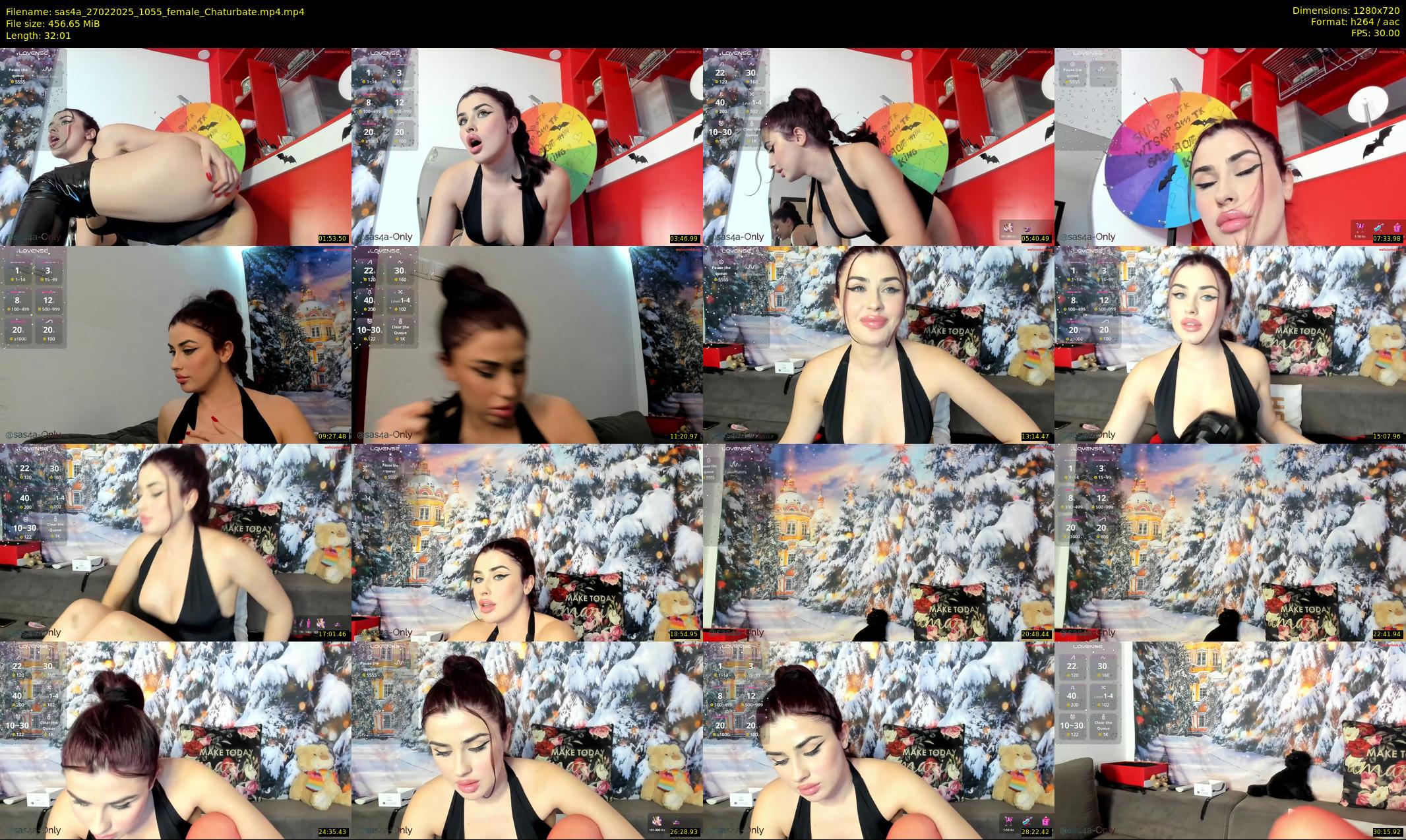 sas4a — 33 minute Chaturbate female cam show recording, 720p, Feb 27, 2025