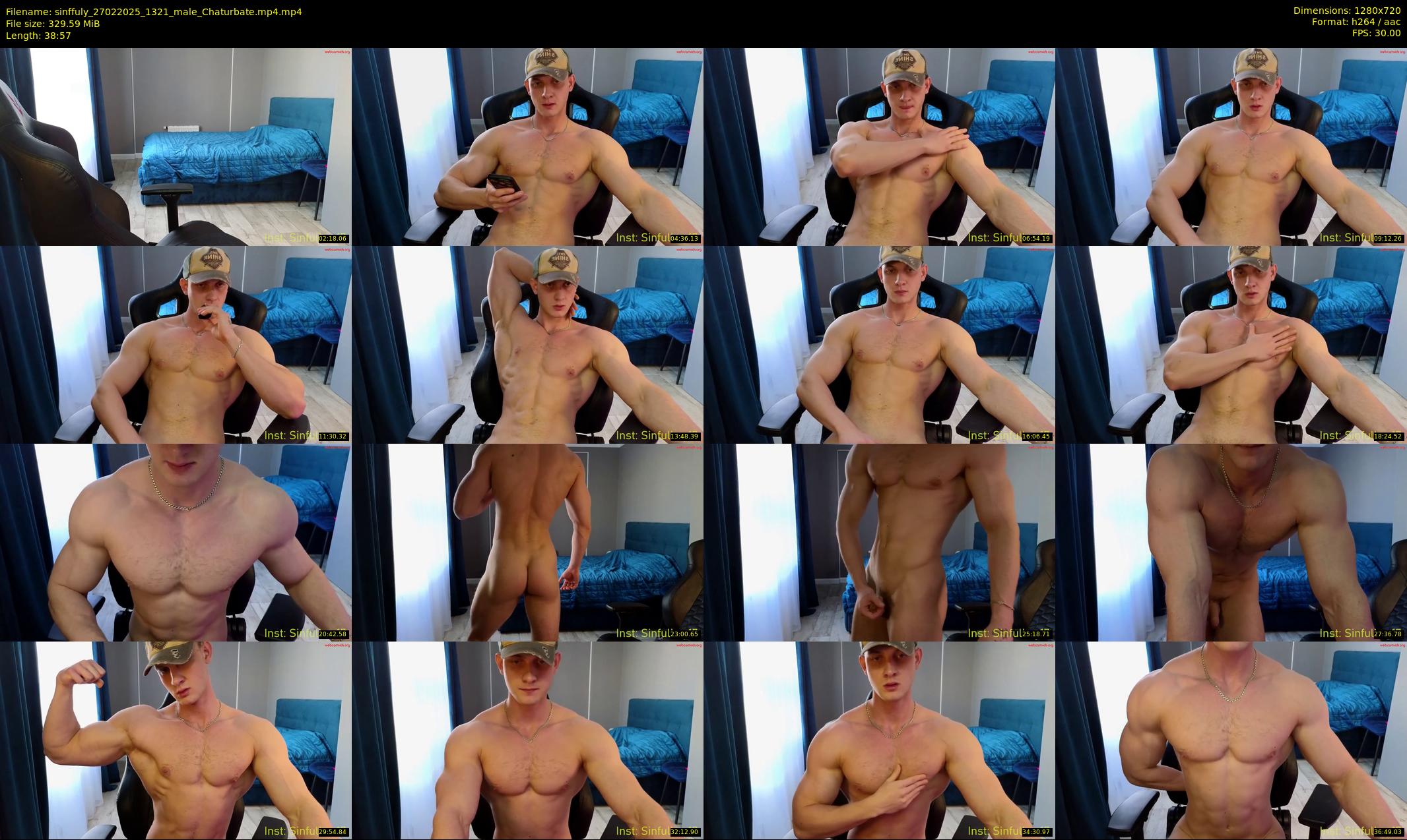 sinffuly — 39 minute Chaturbate male cam show recording, 720p, Feb 27, 2025