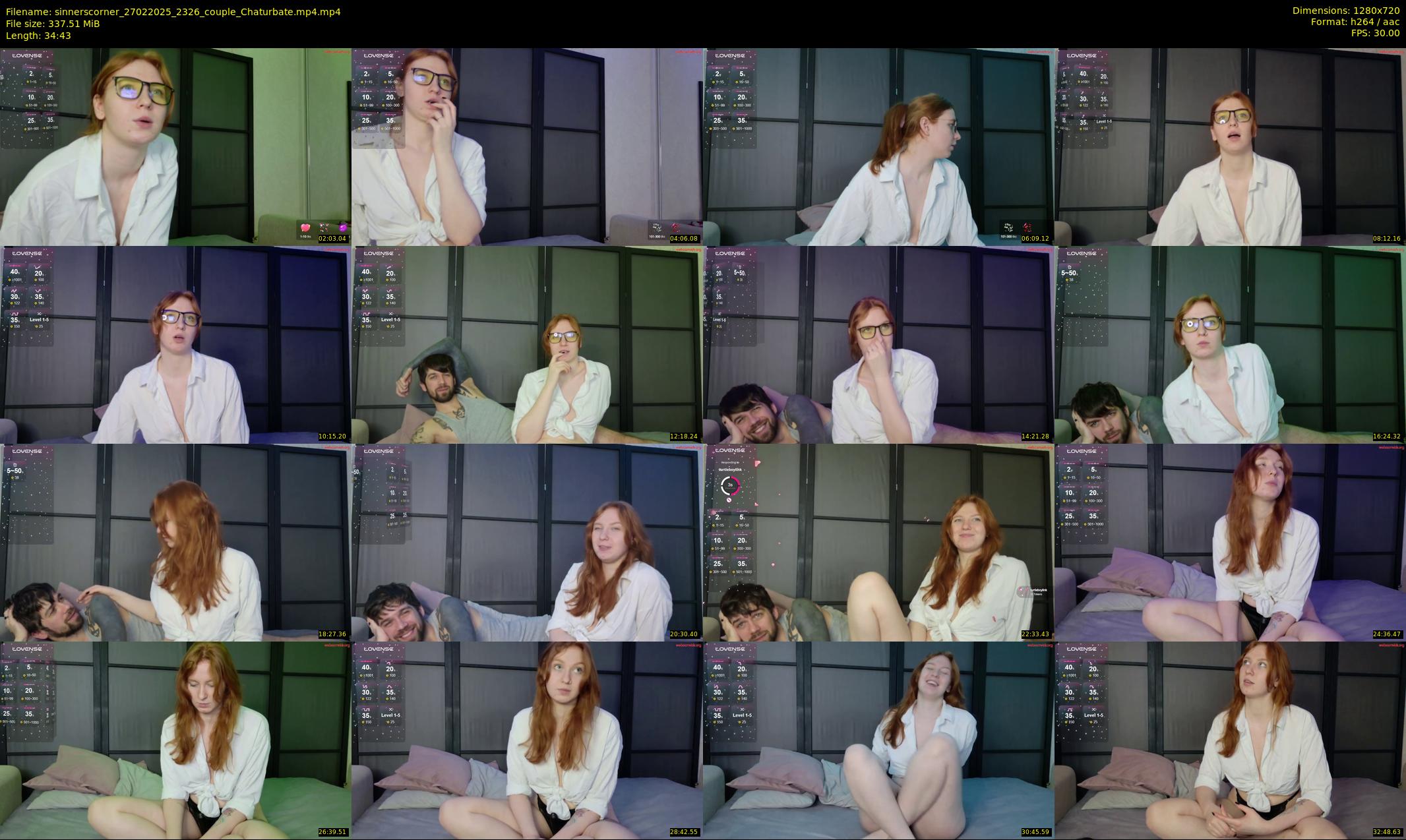 sinnerscorner — 35 minute Chaturbate couple cam show recording, 720p, Feb 27, 2025