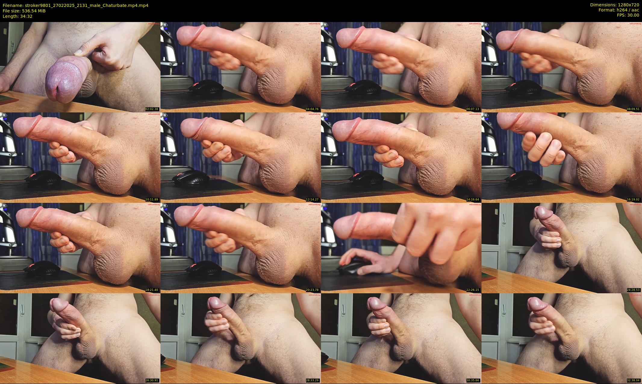 stroker9801 — 35 minute Chaturbate male cam show recording, 720p, Feb 27, 2025