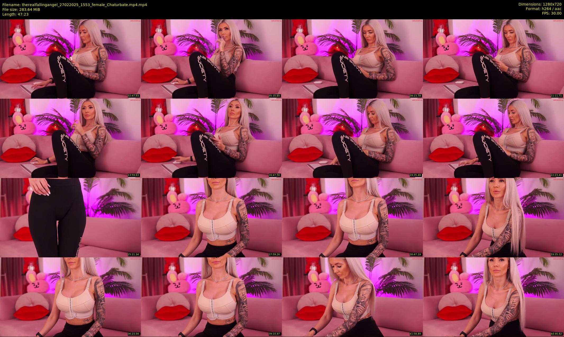 therealfallingangel — 48 minute Chaturbate female cam show recording, 720p, Feb 27, 2025
