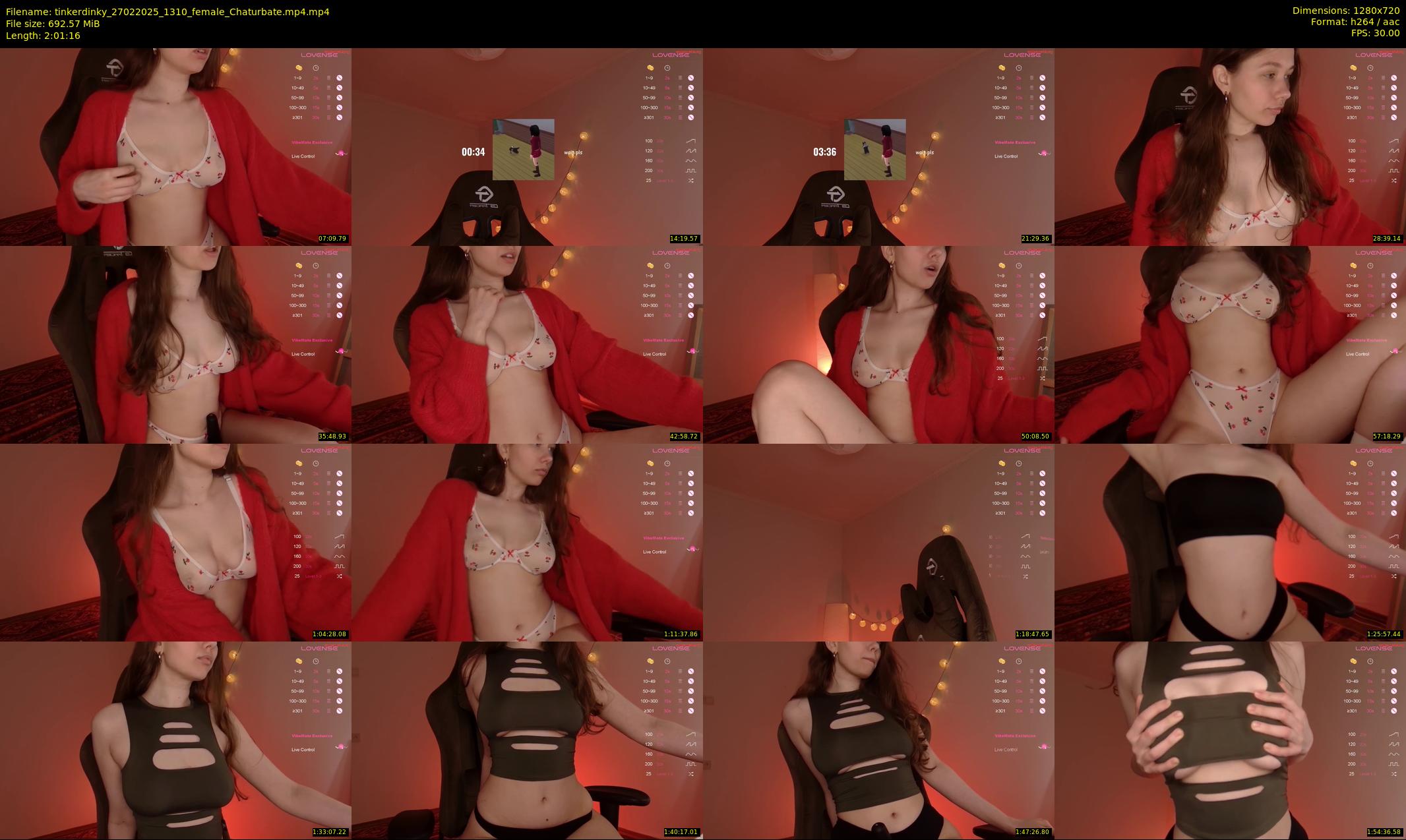 tinkerdinky — 122 minute Chaturbate female cam show recording, 720p, Feb 27, 2025