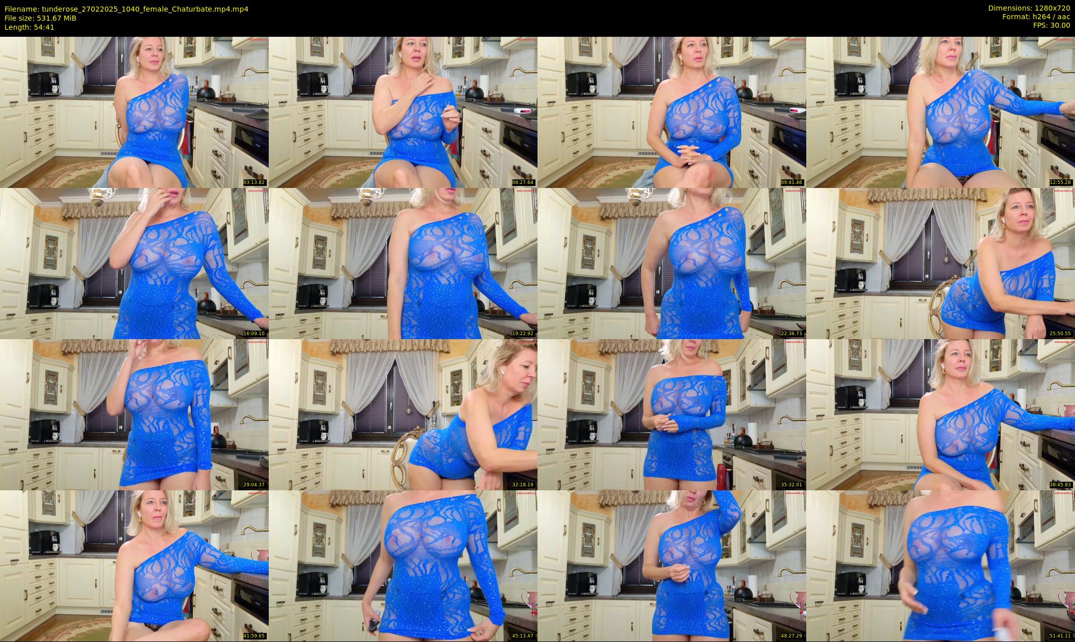 tunderose — 55 minute Chaturbate female cam show recording, 720p, Feb 27, 2025