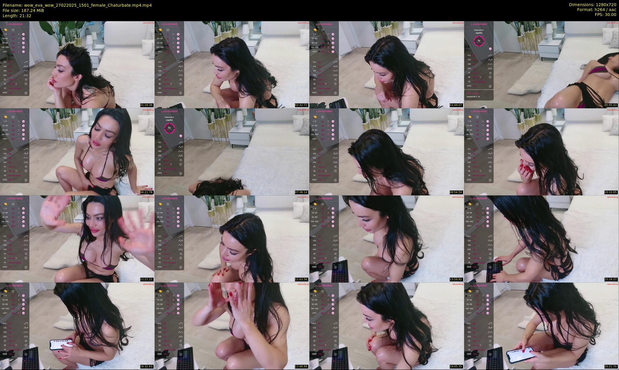 wow_eva_wow — 22 minute Chaturbate female cam show recording, 720p, Feb 27, 2025