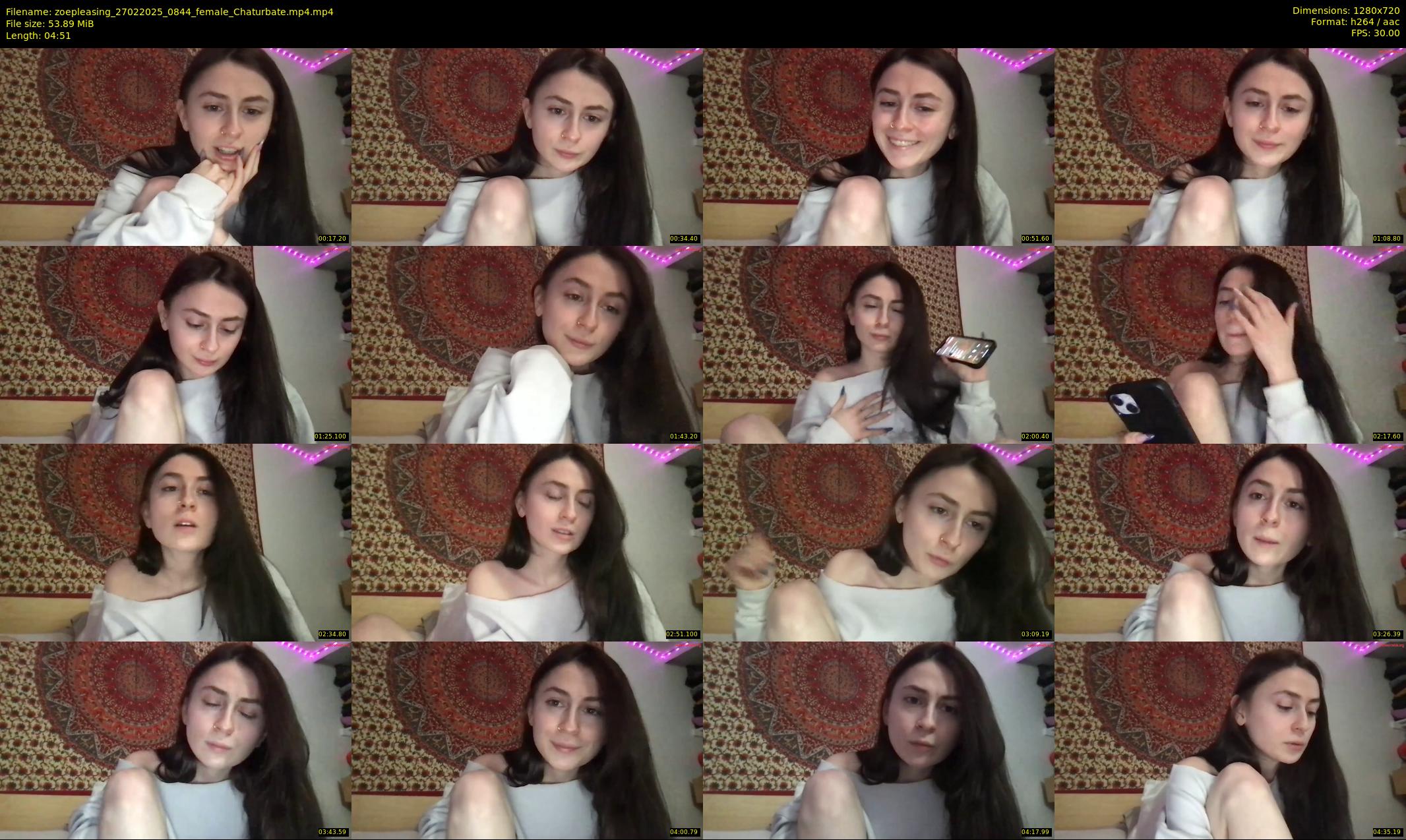 zoepleasing — 5 minute Chaturbate female cam show recording, 720p, Feb 27, 2025