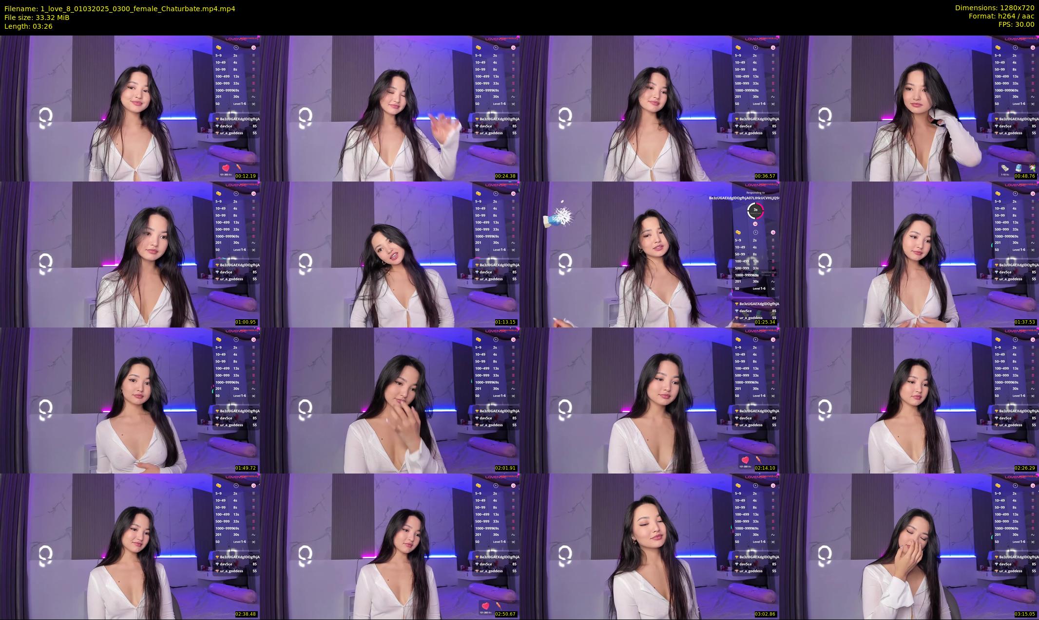1_love_8 — 4 minute Chaturbate female cam show recording, 720p, Mar 1, 2025