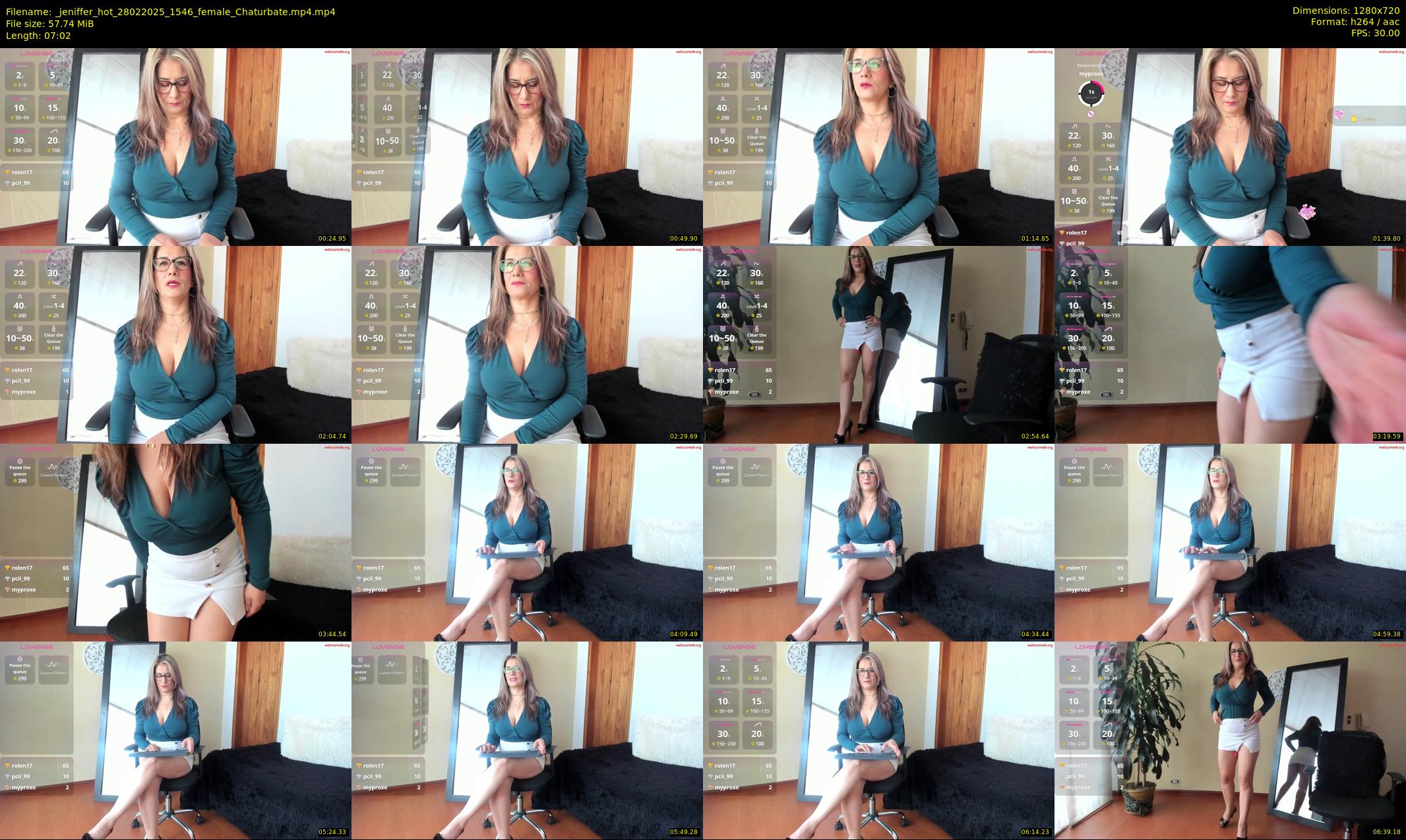 _jeniffer_hot — 8 minute Chaturbate female cam show recording, 720p, Feb 28, 2025