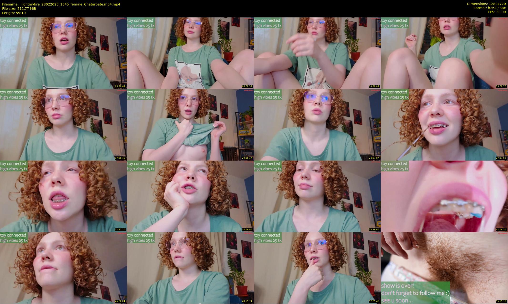 _lightmyfire — 60 minute Chaturbate female cam show recording, 720p, Feb 28, 2025