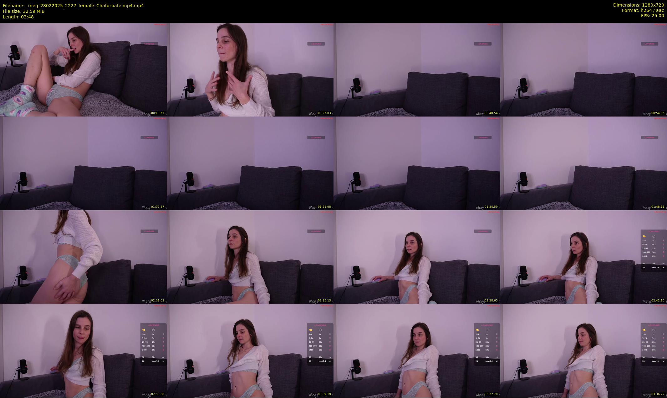 _meg — 4 minute Chaturbate female cam show recording, 720p, Feb 28, 2025