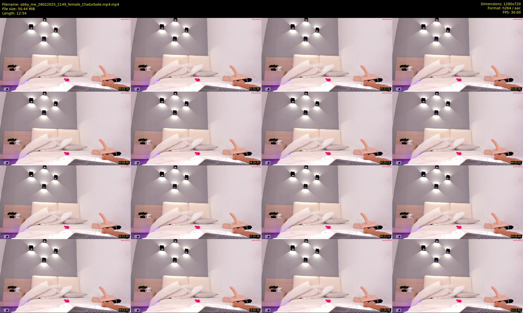 abby_me — 13 minute Chaturbate female cam show recording, 720p, Feb 28, 2025