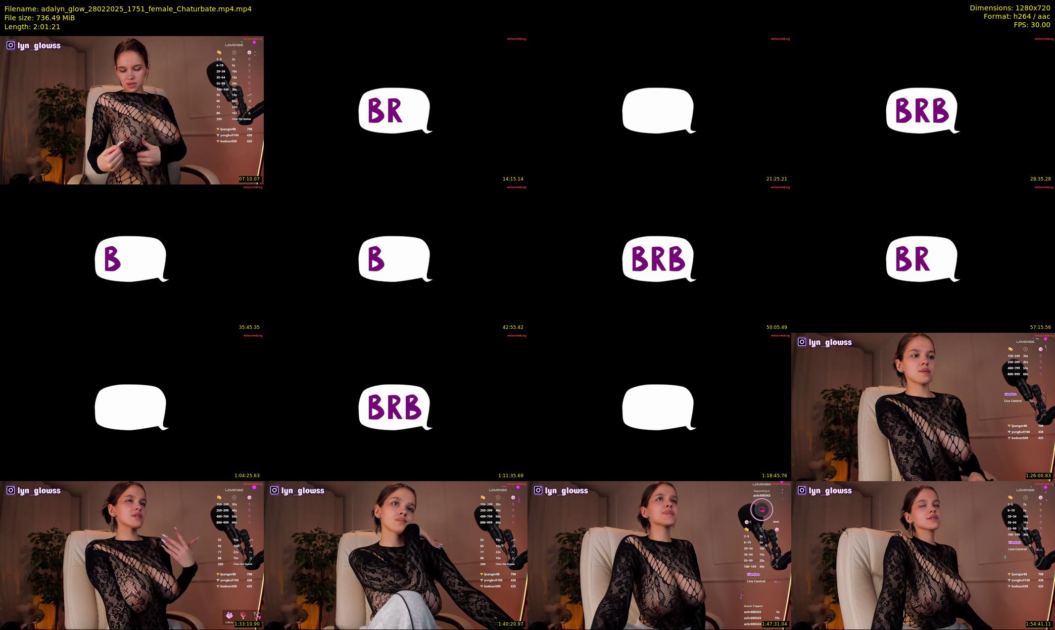 adalyn_glow — 122 minute Chaturbate female cam show recording, 720p, Feb 28, 2025