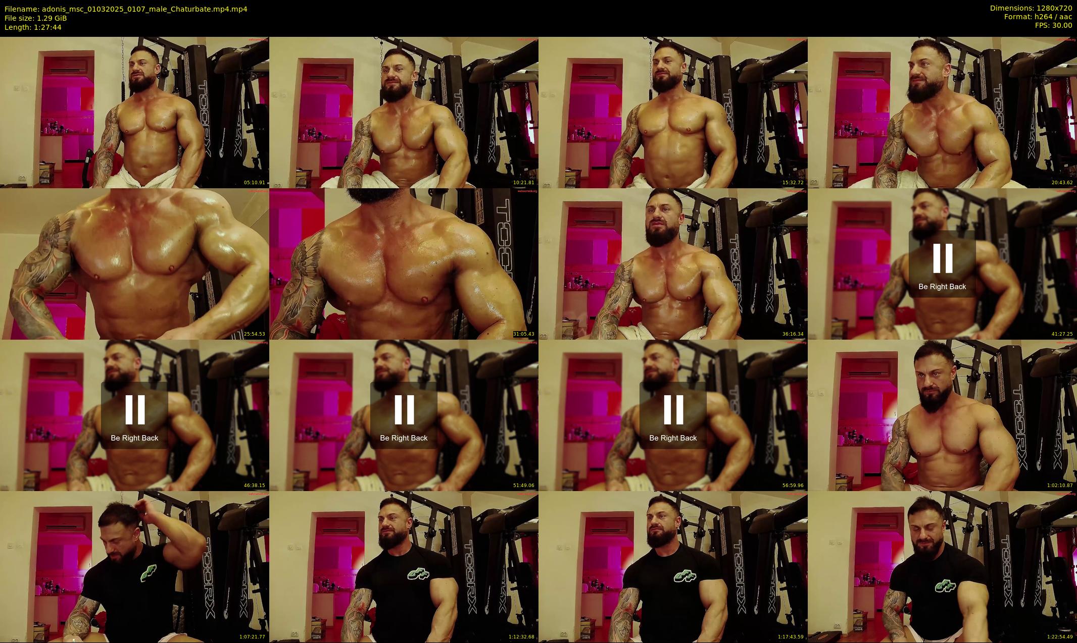 adonis_msc — 88 minute Chaturbate male cam show recording, 720p, Mar 1, 2025