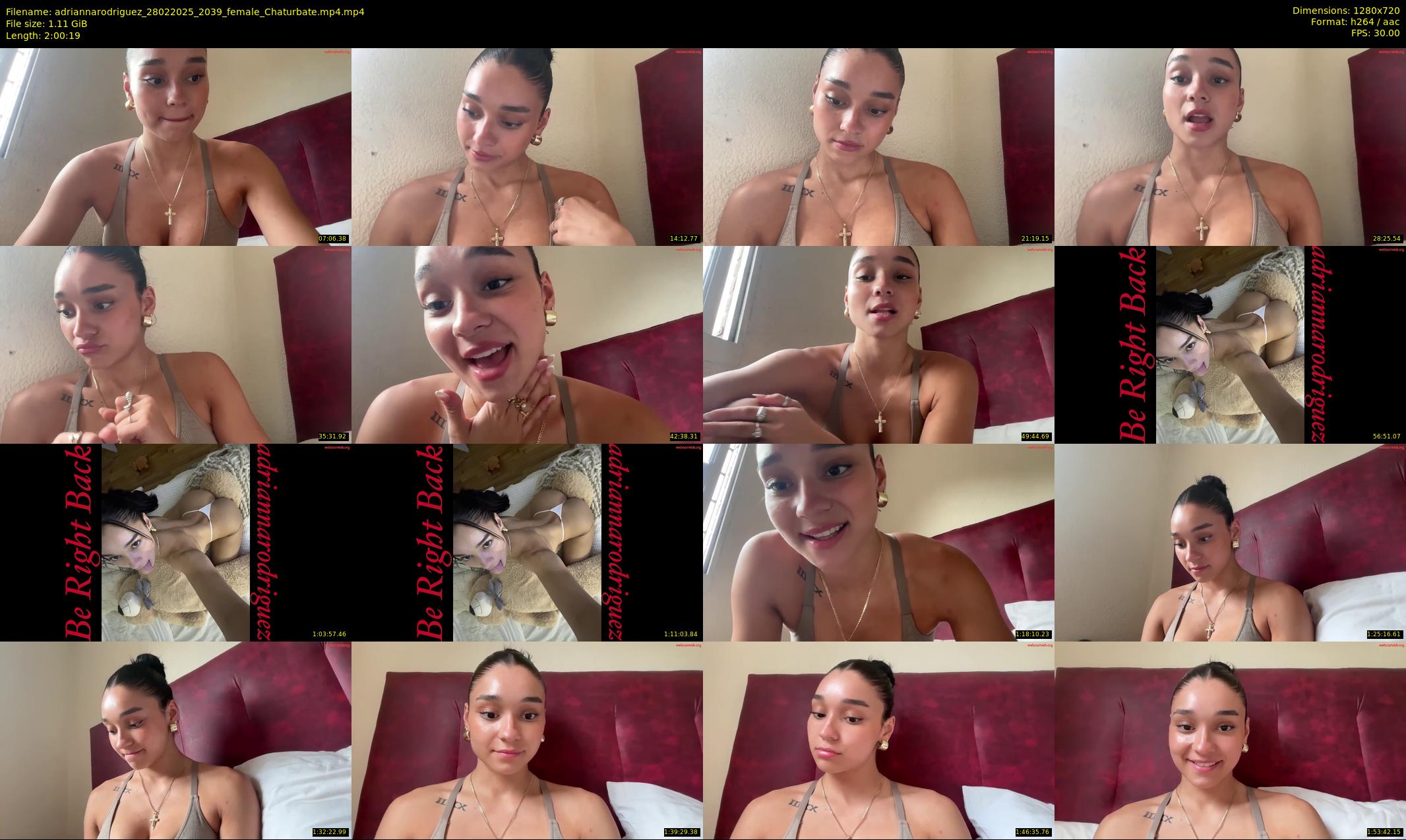 adriannarodriguez — 121 minute Chaturbate female cam show recording, 720p, Feb 28, 2025