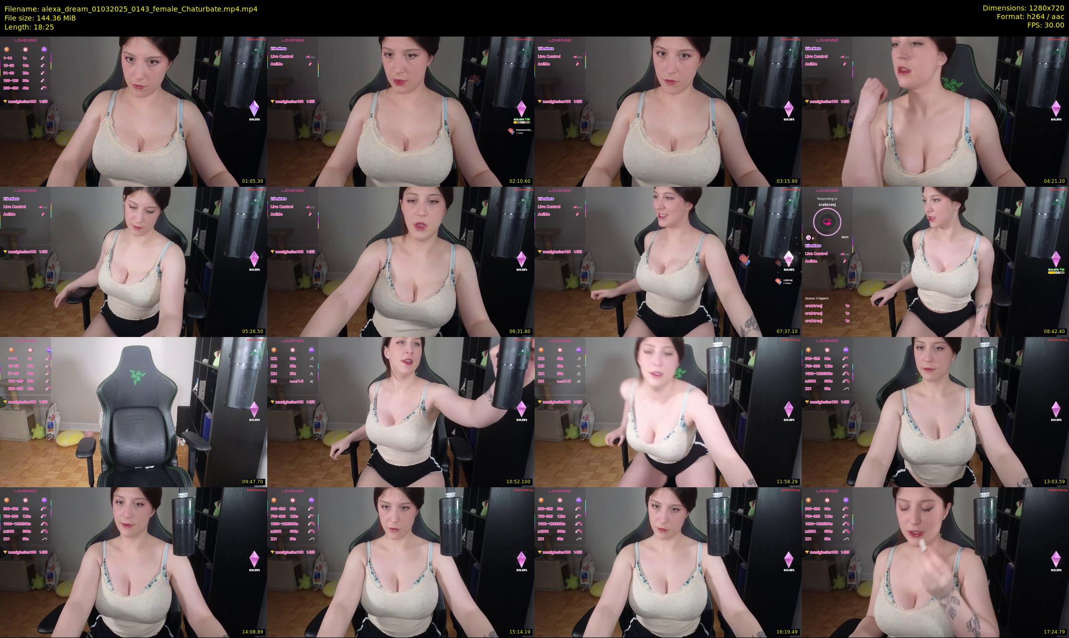 alexa_dream — 19 minute Chaturbate female cam show recording, 720p, Mar 1, 2025