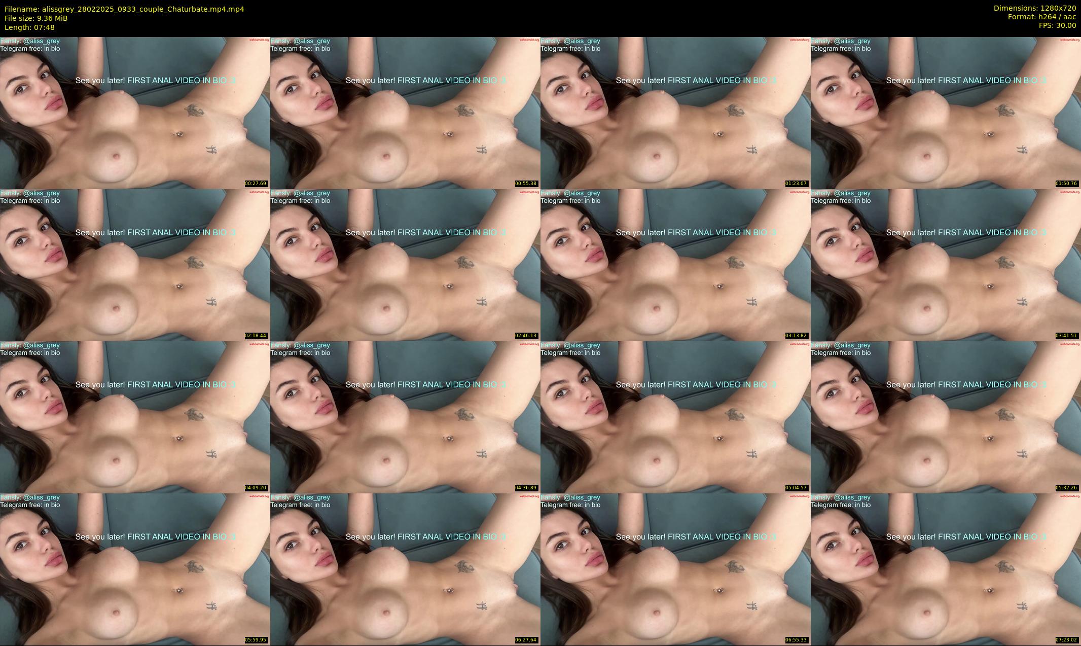 alissgrey — 8 minute Chaturbate couple cam show recording, 720p, Feb 28, 2025