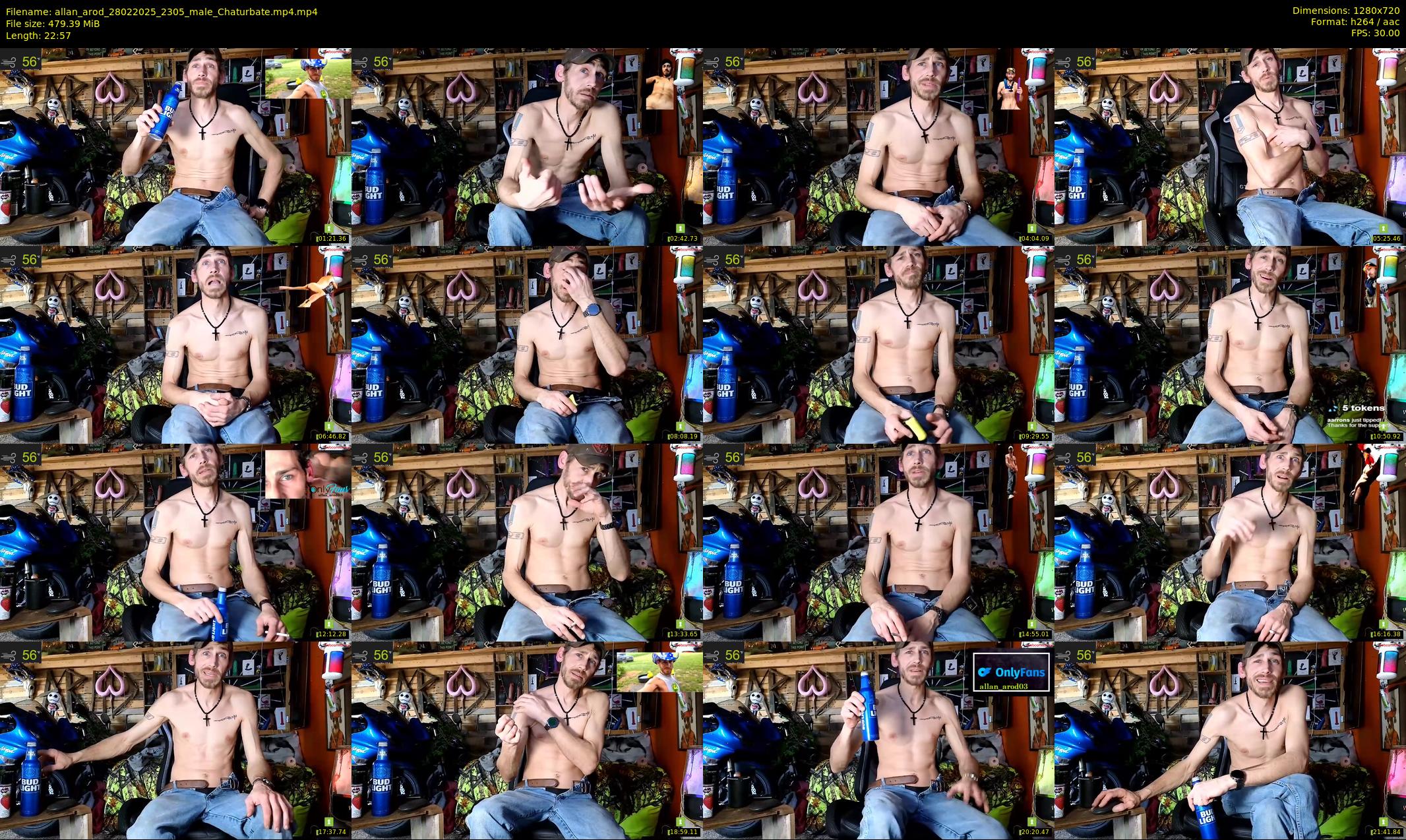 allan_arod — 23 minute Chaturbate male cam show recording, 720p, Feb 28, 2025