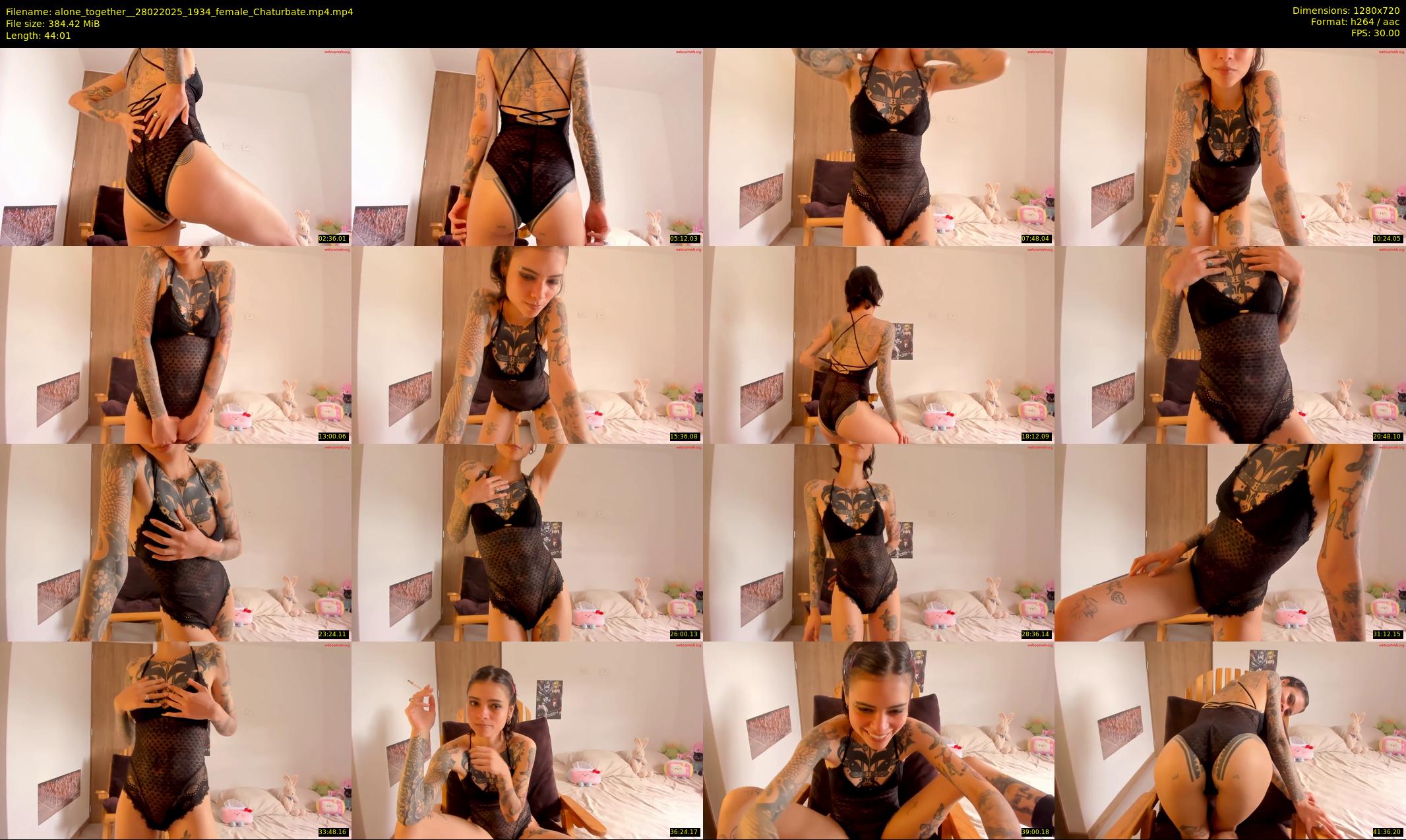 alone_together_ — 45 minute Chaturbate female cam show recording, 720p, Feb 28, 2025