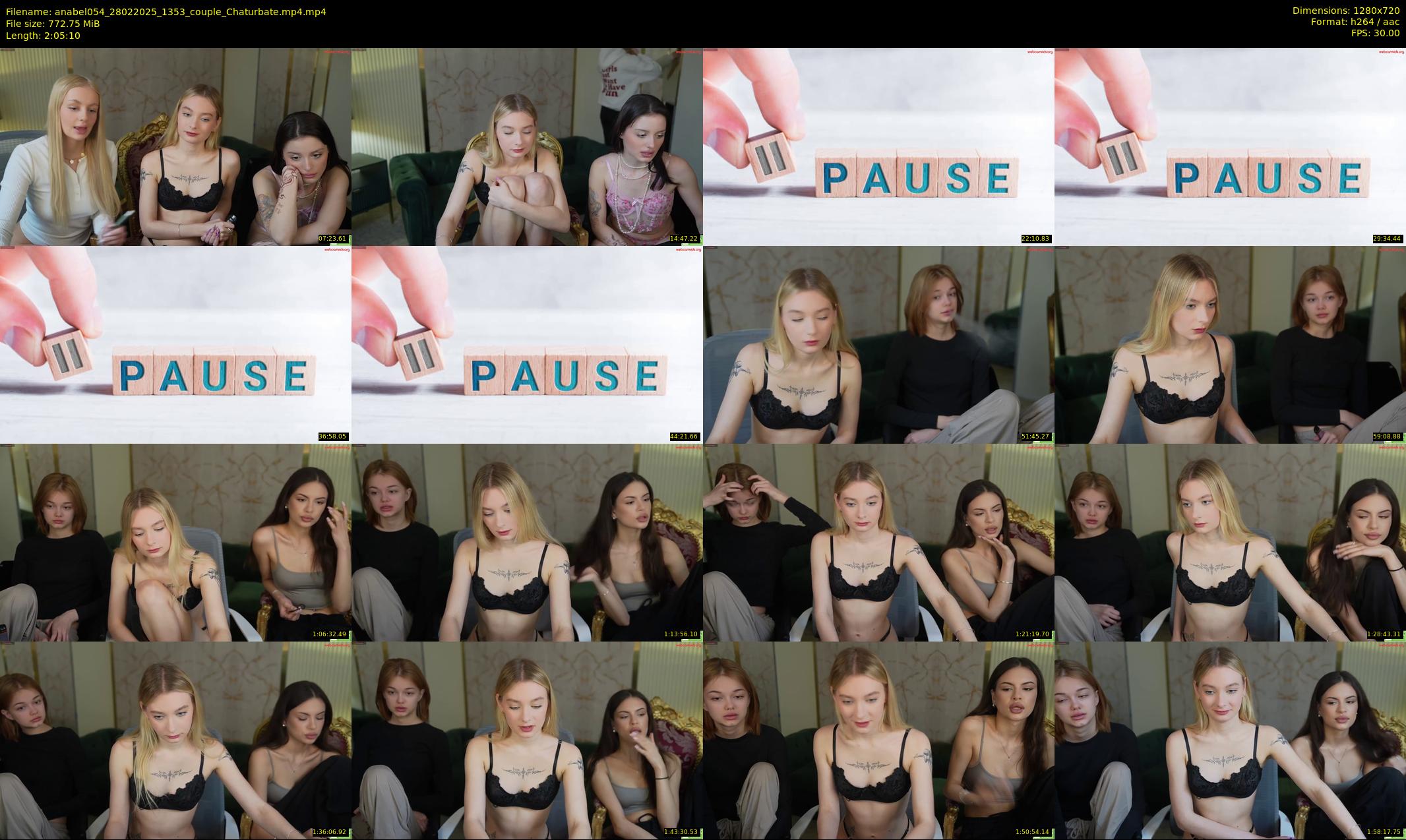 anabel054 — 126 minute Chaturbate female cam show recording, 720p, Feb 28, 2025