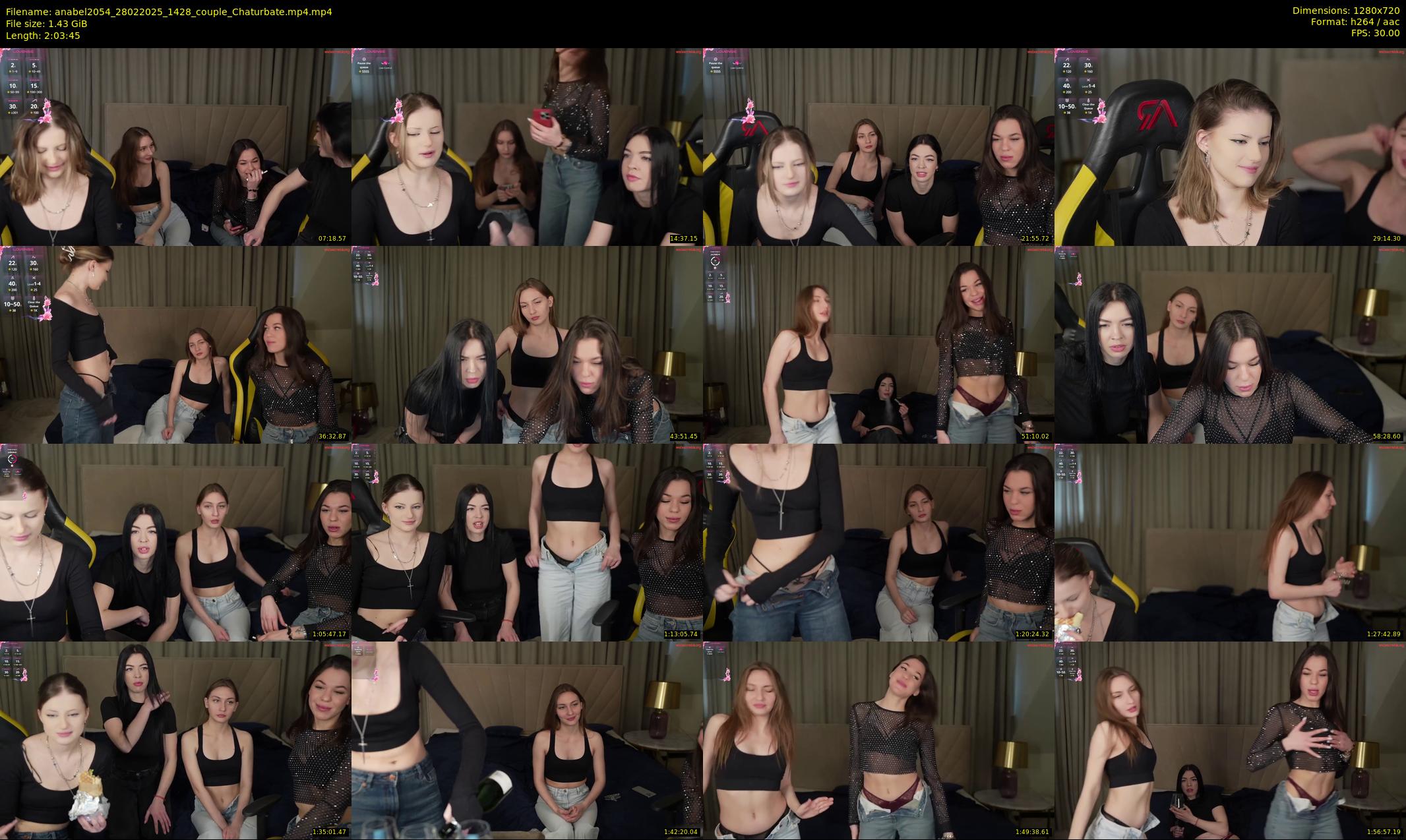 anabel2054 — 124 minute Chaturbate female cam show recording, 720p, Feb 28, 2025