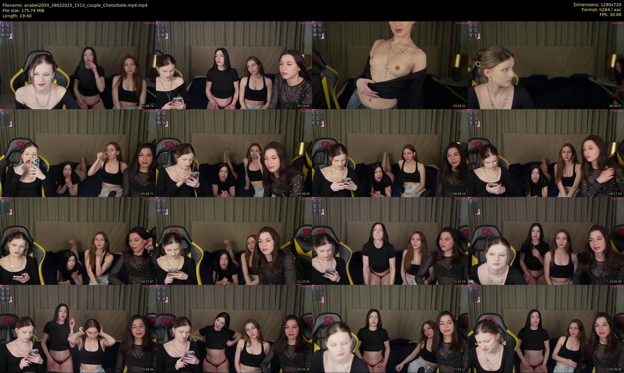 anabel2054 — 20 minute Chaturbate female cam show recording, 720p, Feb 28, 2025