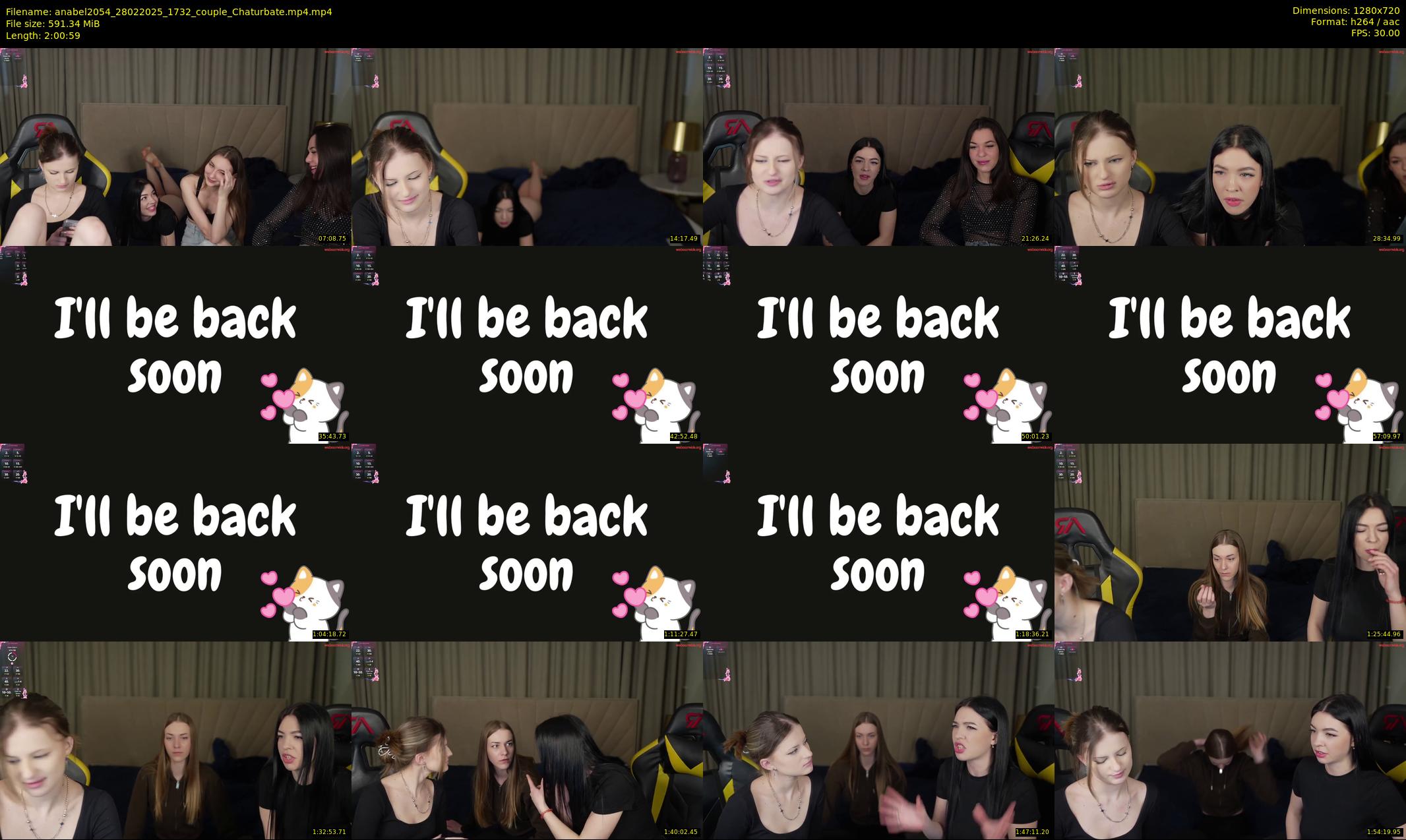 anabel2054 — 121 minute Chaturbate female cam show recording, 720p, Feb 28, 2025