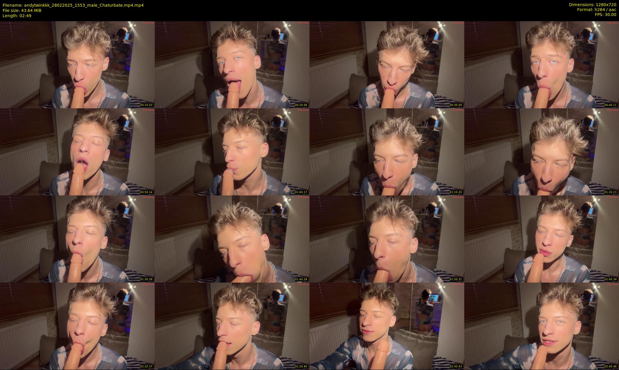 andytwinkkk — 3 minute Chaturbate male cam show recording, 720p, Feb 28, 2025