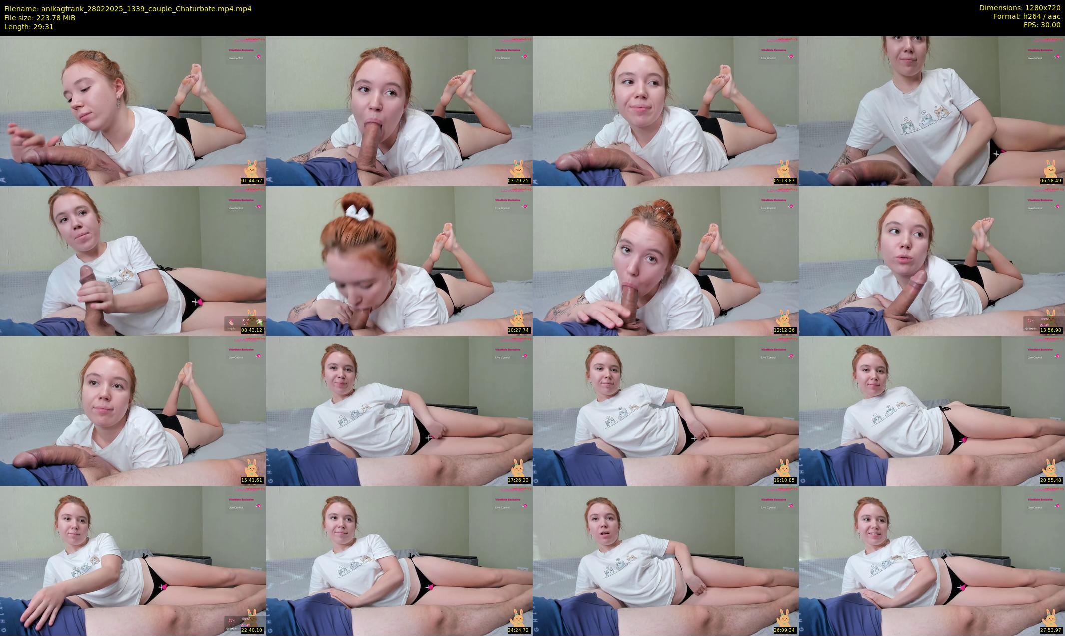 anikagfrank — 30 minute Chaturbate couple cam show recording, 720p, Feb 28, 2025