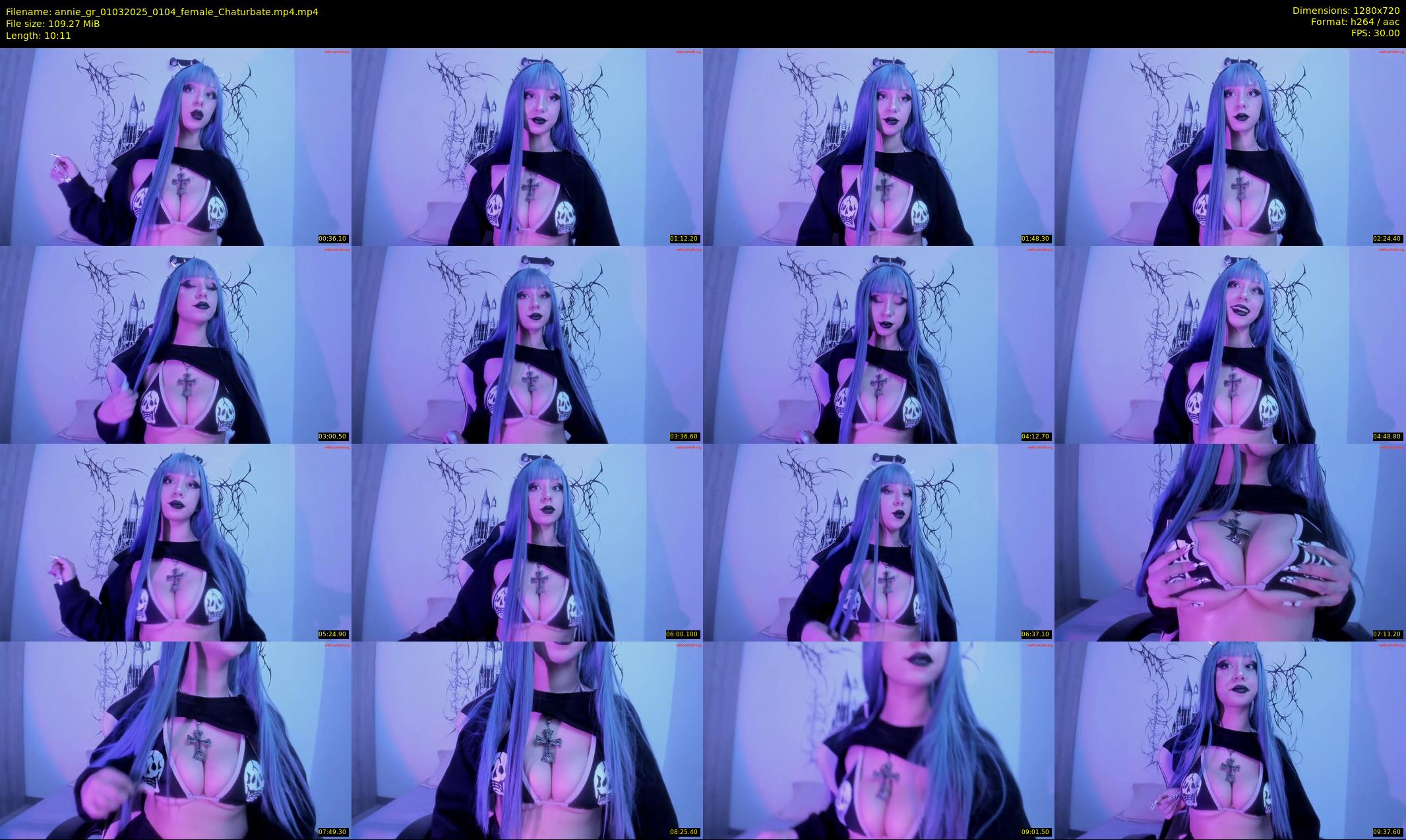 annie_gr — 11 minute Chaturbate female cam show recording, 720p, Mar 1, 2025