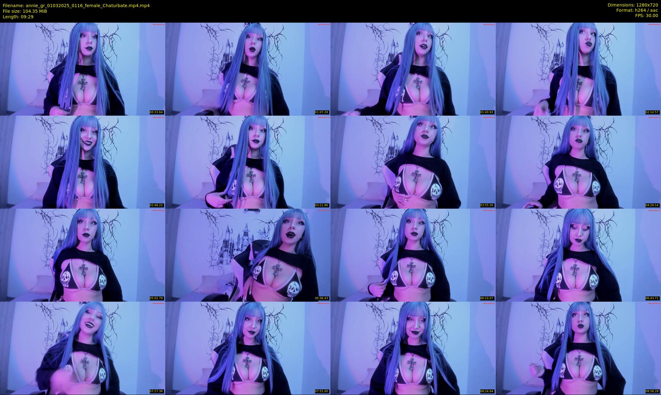 annie_gr — 10 minute Chaturbate female cam show recording, 720p, Mar 1, 2025