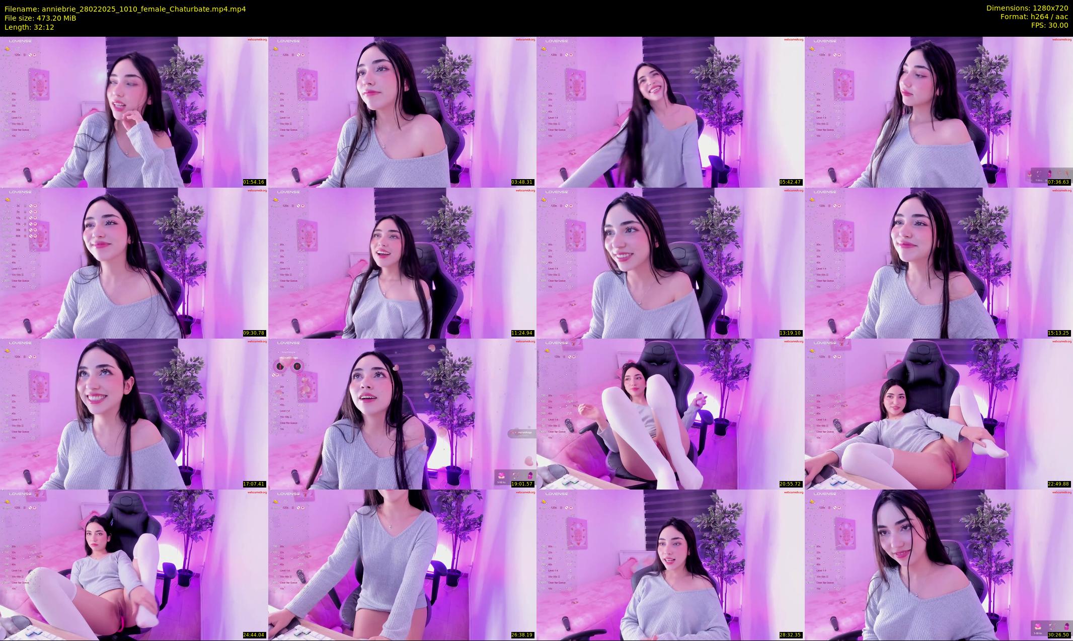 anniebrie — 33 minute Chaturbate female cam show recording, 720p, Feb 28, 2025