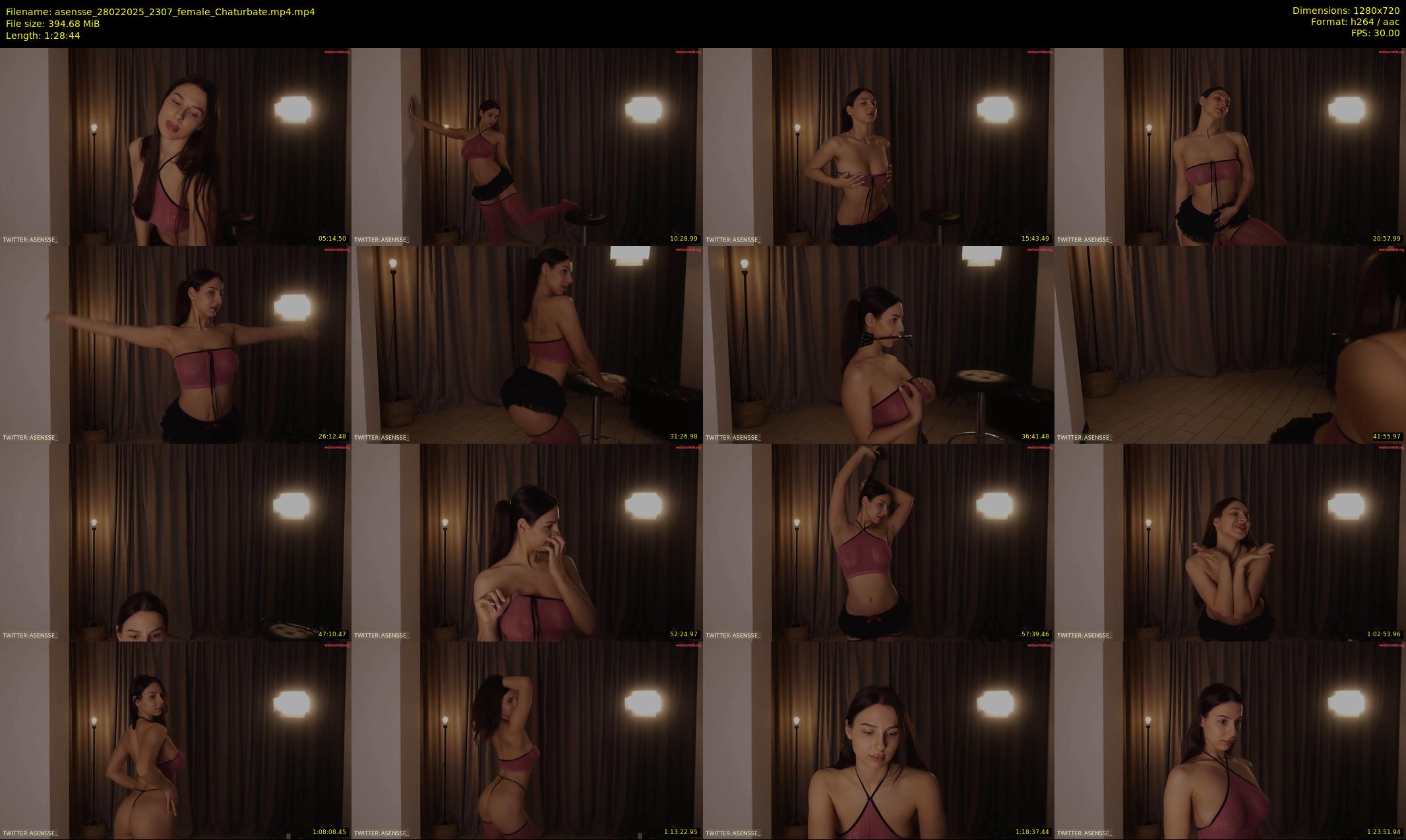 asensse — 89 minute Chaturbate female cam show recording, 720p, Feb 28, 2025