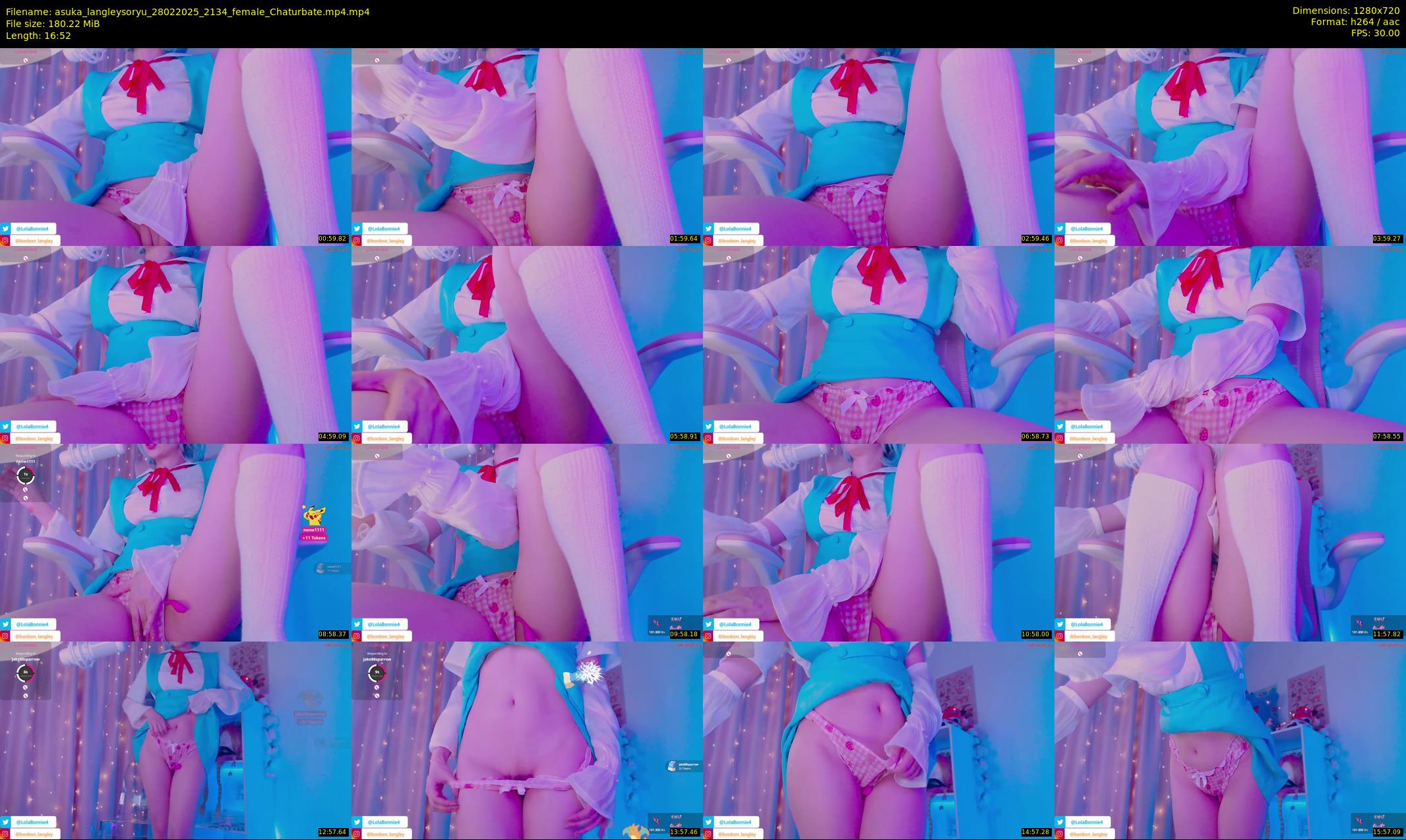 asuka_langleysoryu — 17 minute Chaturbate female cam show recording, 720p, Feb 28, 2025