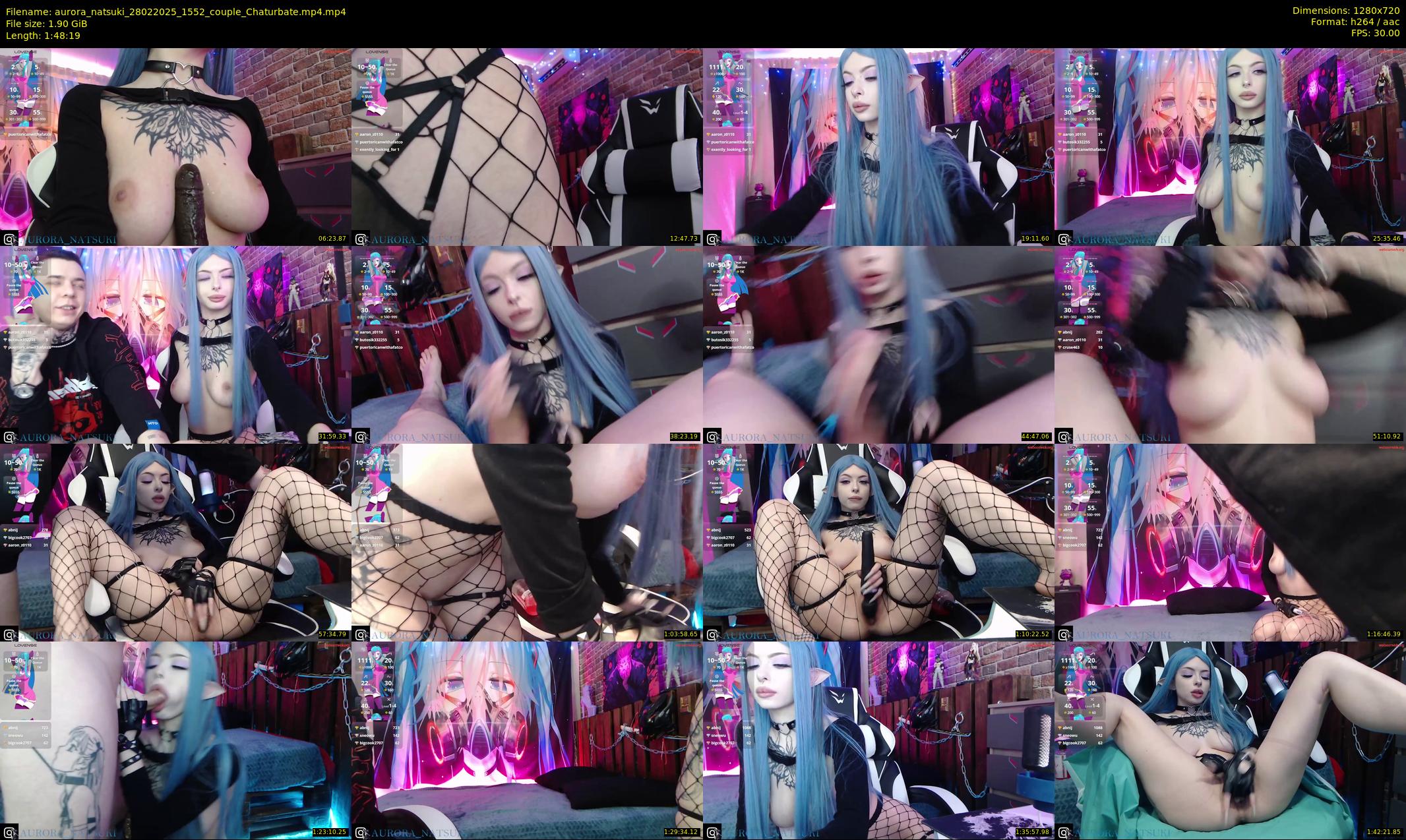 aurora_natsuki — 109 minute Chaturbate couple cam show recording, 720p, Feb 28, 2025