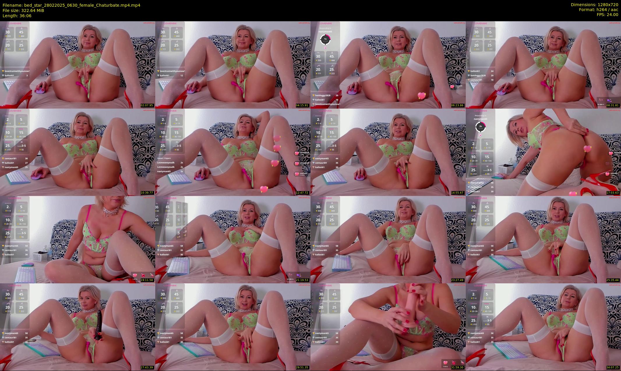 bed_star — 37 minute Chaturbate female cam show recording, 720p, Feb 28, 2025