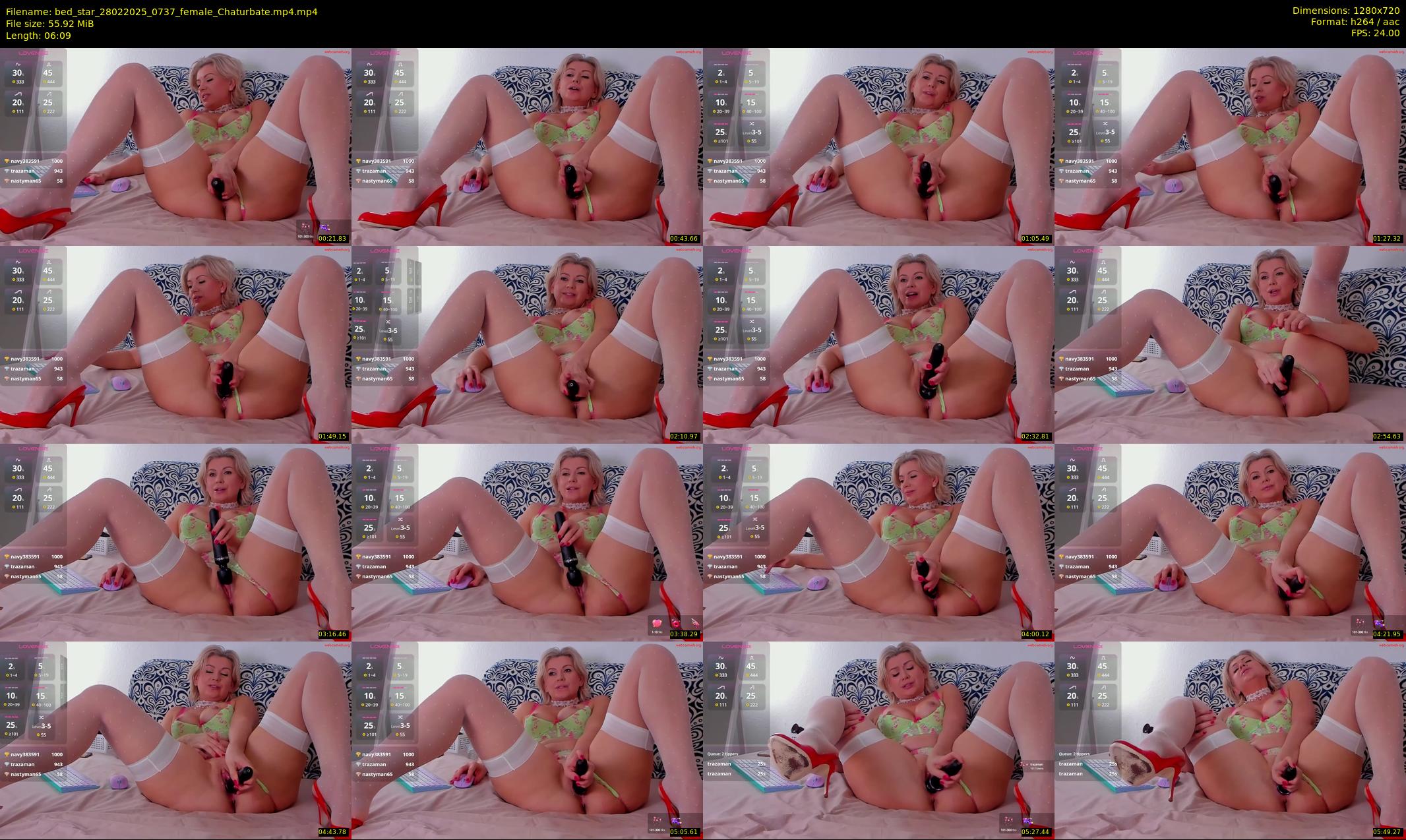 bed_star — 7 minute Chaturbate female cam show recording, 720p, Feb 28, 2025